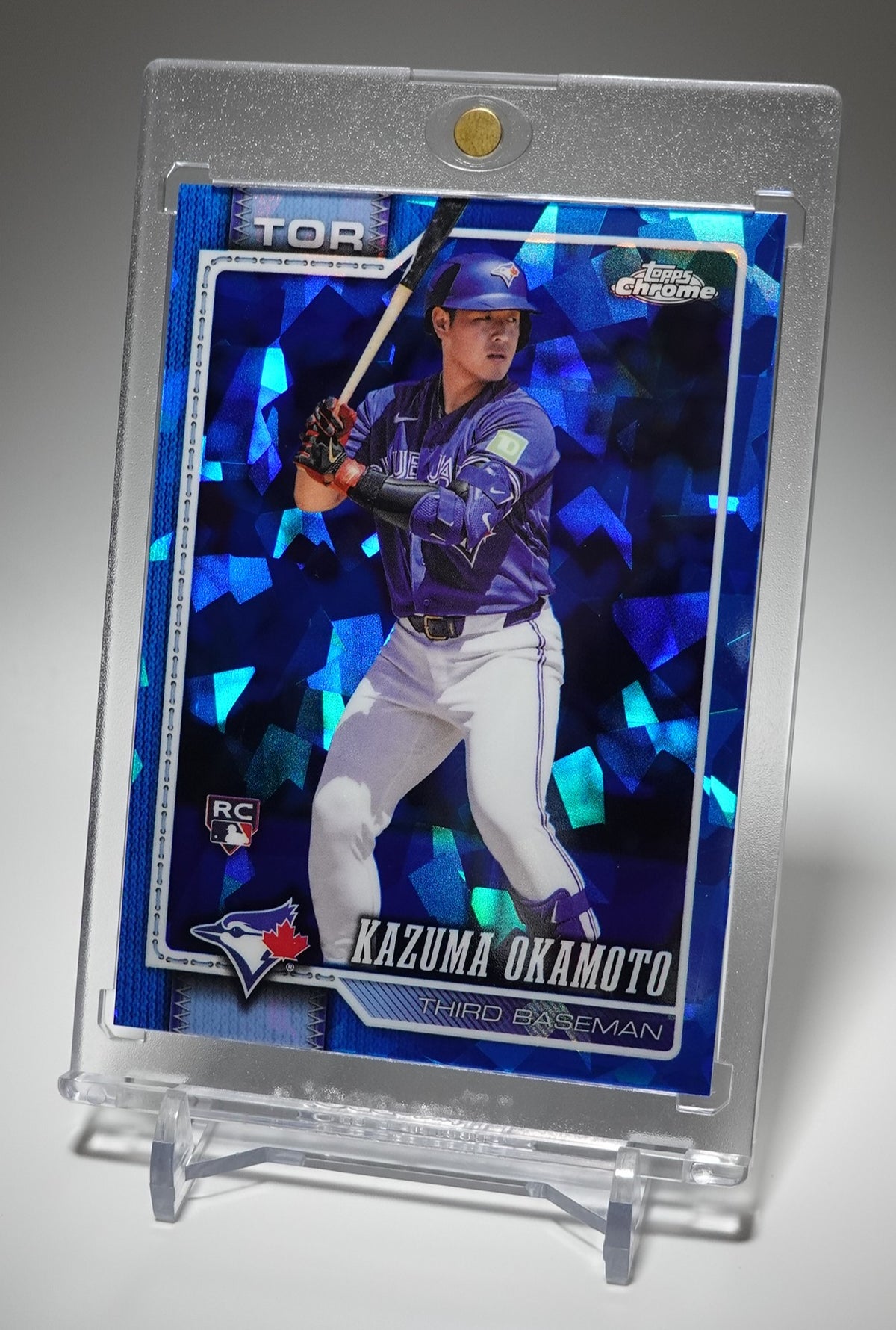 岡本和真 ルーキーカード 2026 Topps Chrome Sapphire Edition #78 Kazuma Okamoto RC｜ブルージェイズ サファイア