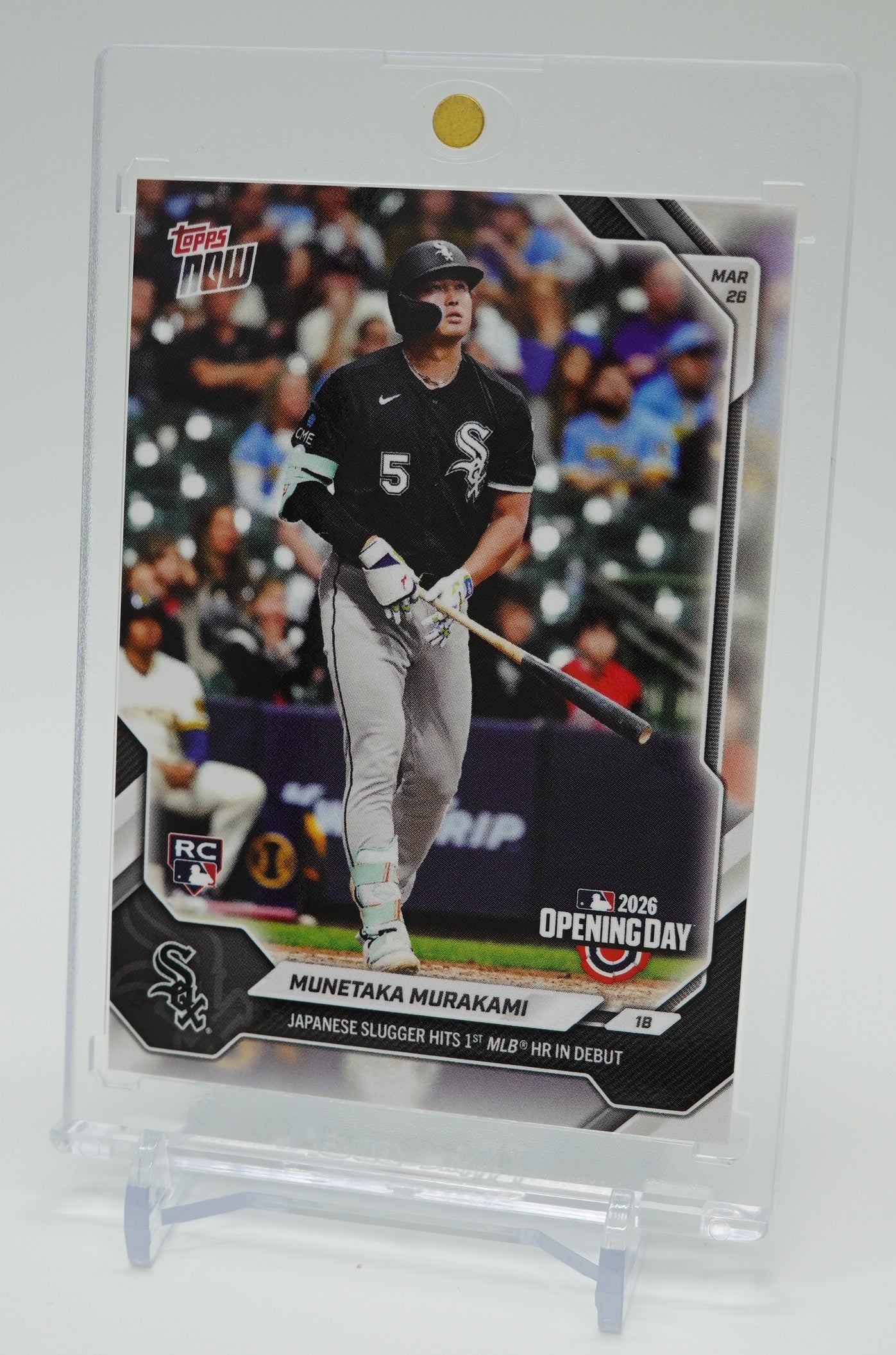 ホワイトソックス・村上宗隆 ルーキーカード MLB初ホームラン記念 2026 Topps NOW #5 Munetaka Murakami RC PR 9,950枚