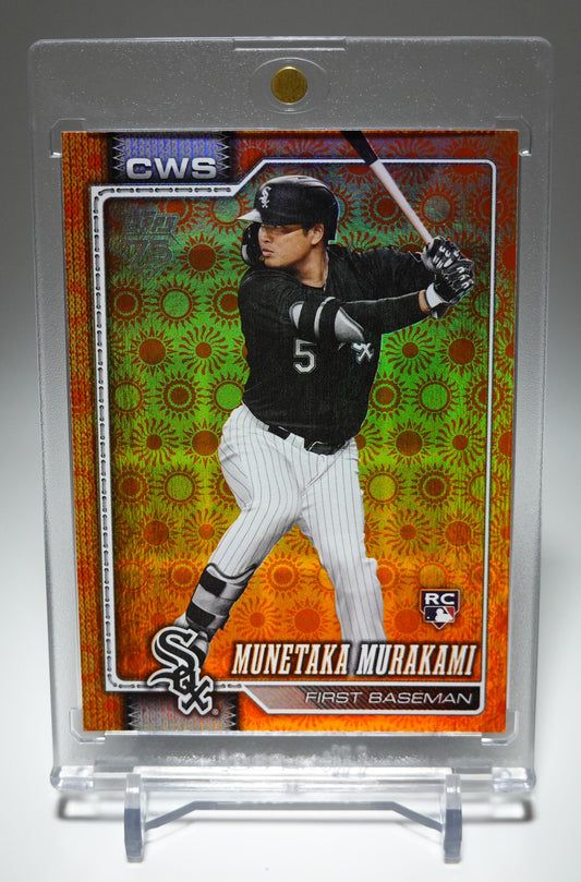 村上宗隆 ルーキーカード Value Box 限定 Orange Holiday Sun Foil パラレル 2026 Topps Series 2 #503 Munetaka Murakami RC