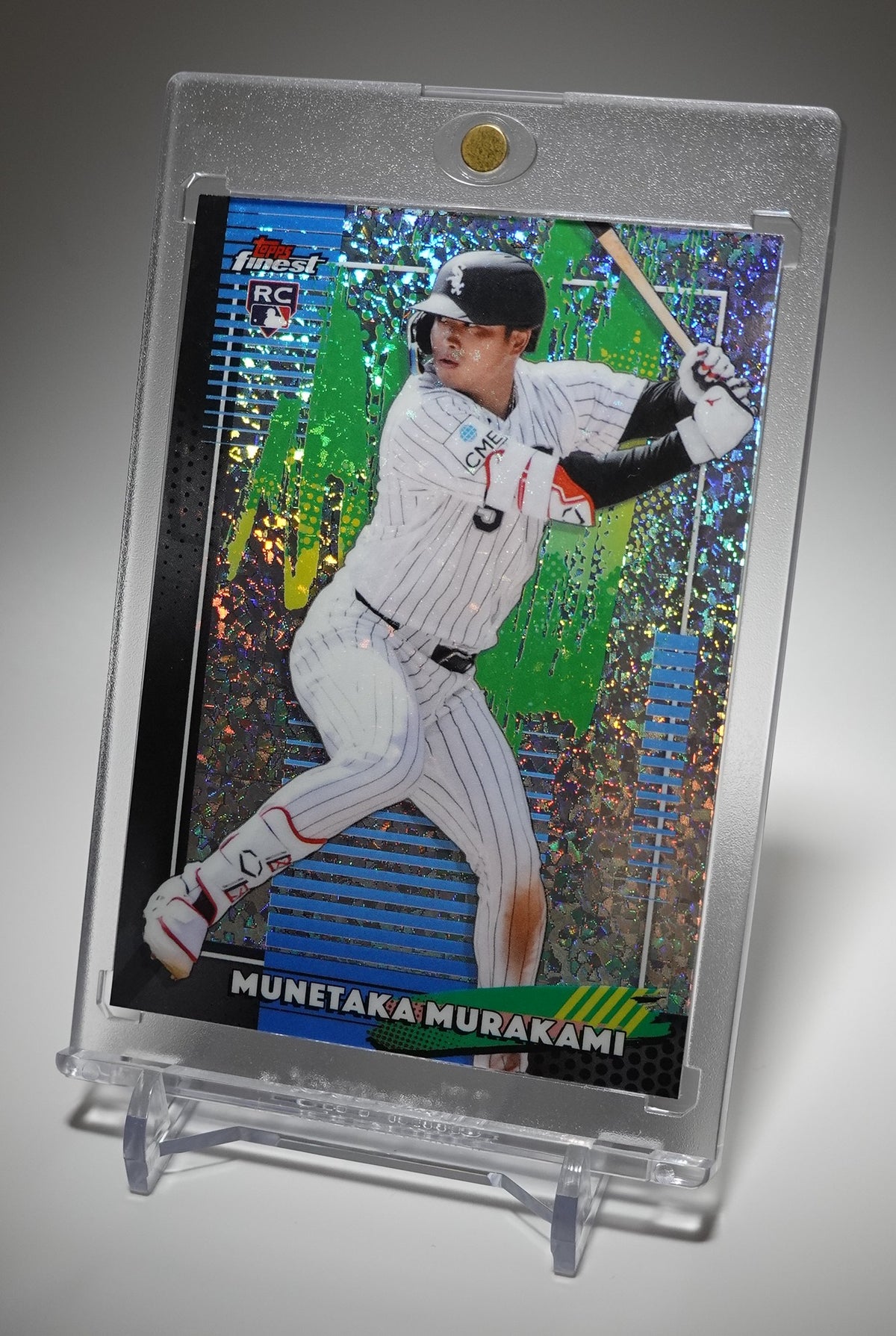 村上宗隆 ルーキーカード【Mega Box限定】Mini Diamond Refractor パラレル 2026 Topps Finest Common #5 Munetaka Murakami RC