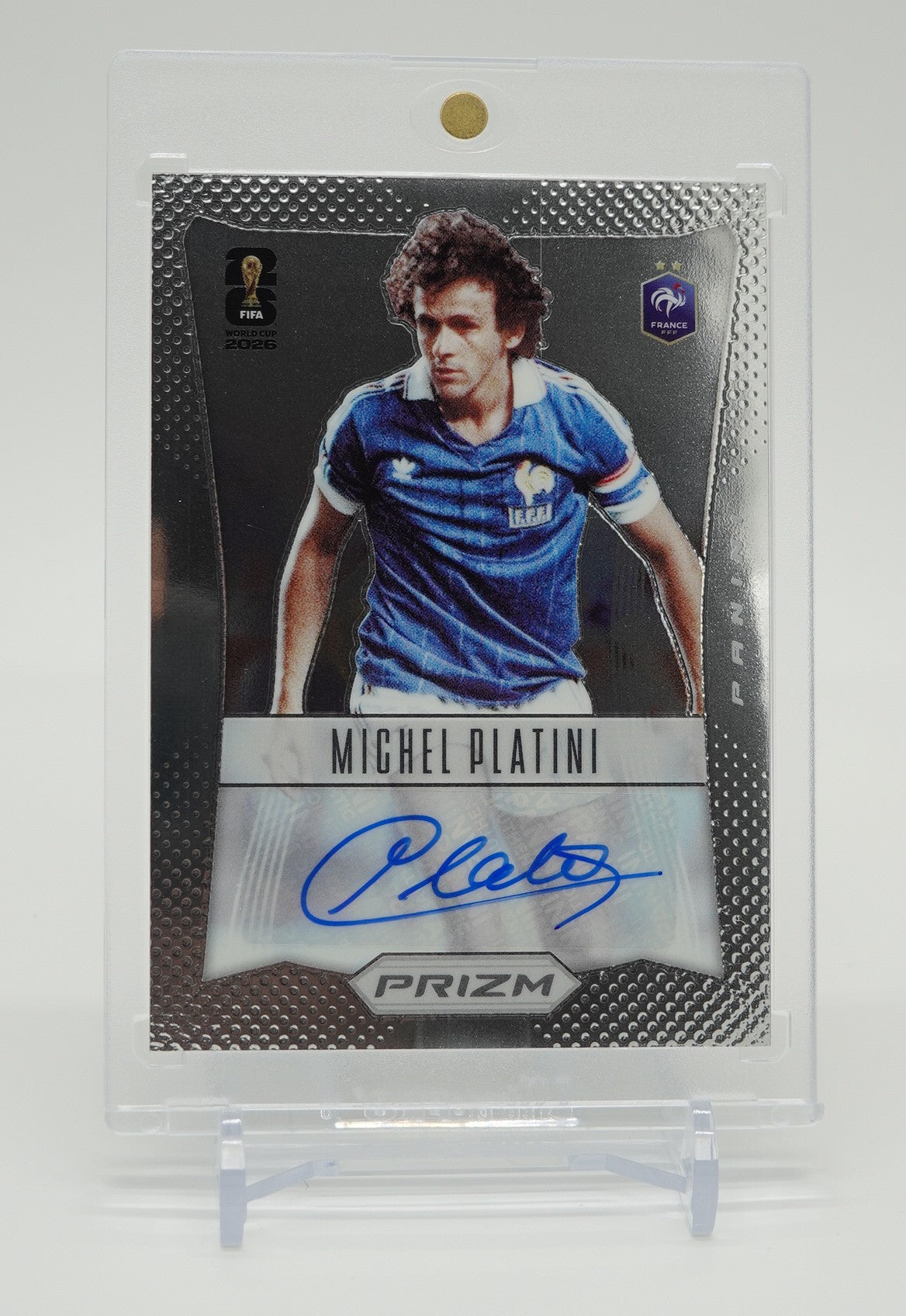 フランス代表 ミシェル・プラティニ  直筆サインカード 2026 Panini Prizm FIFA World Cup #12-MP Michel Platini AUTO