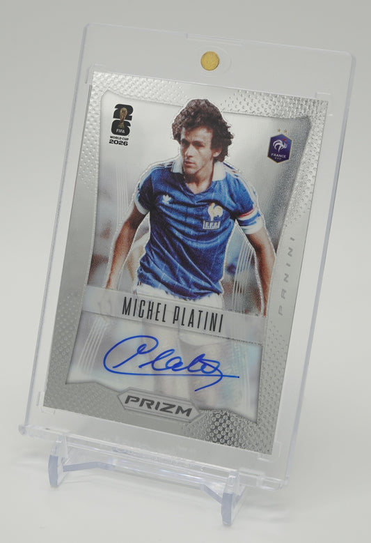 フランス代表 ミシェル・プラティニ  直筆サインカード 2026 Panini Prizm FIFA World Cup #12-MP Michel Platini AUTO