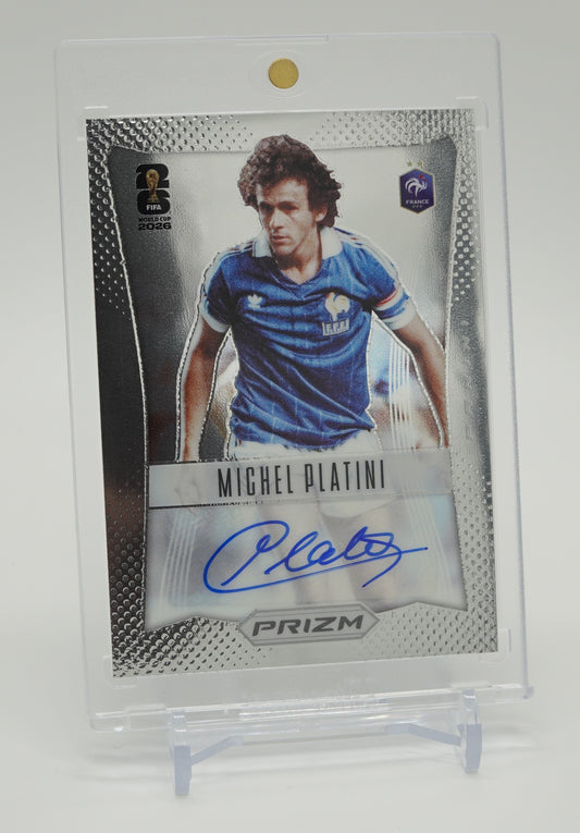 フランス代表 ミシェル・プラティニ  直筆サインカード 2026 Panini Prizm FIFA World Cup #12-MP Michel Platini AUTO
