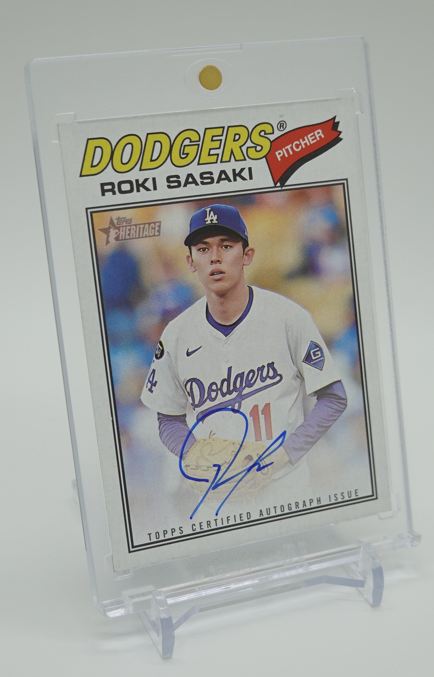 佐々木朗希 直書きサインカード (On-Card Auto) 2026 Topps Heritage