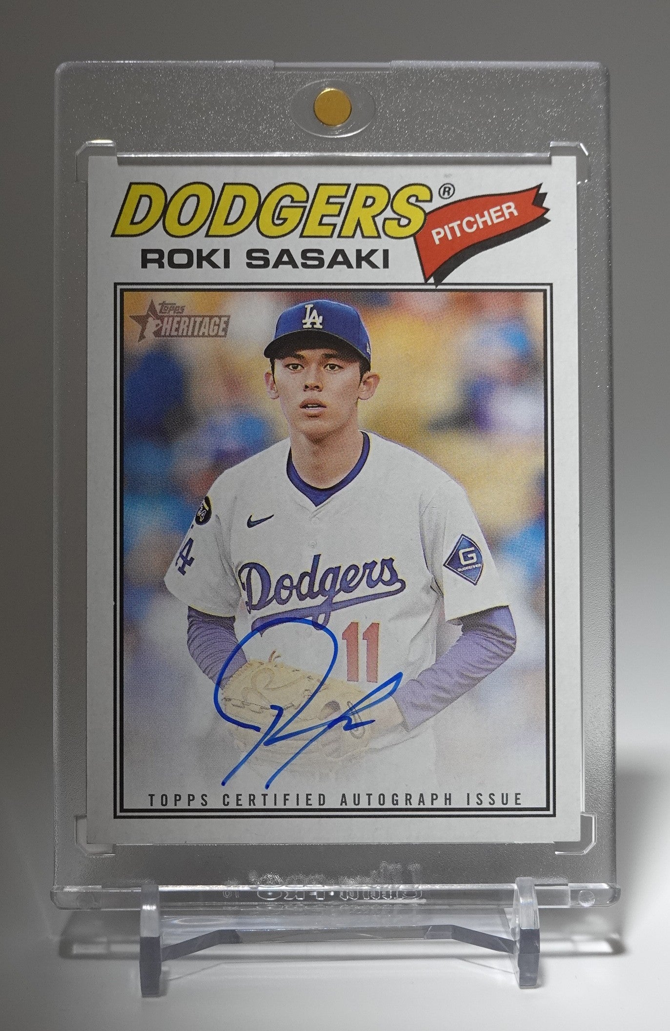 佐々木朗希 直書きサインカード (On-Card Auto) 2026 Topps Heritage