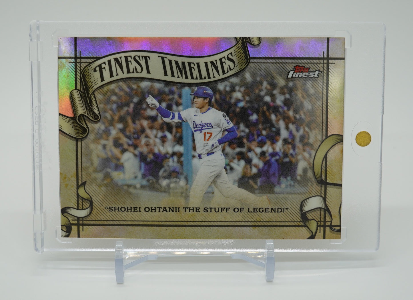 大谷翔平 Finest Timelines インサート リフラクターパラレル 2026 Topps Finest #FT-23  Shohei Ohtani  “The Greatest Game”