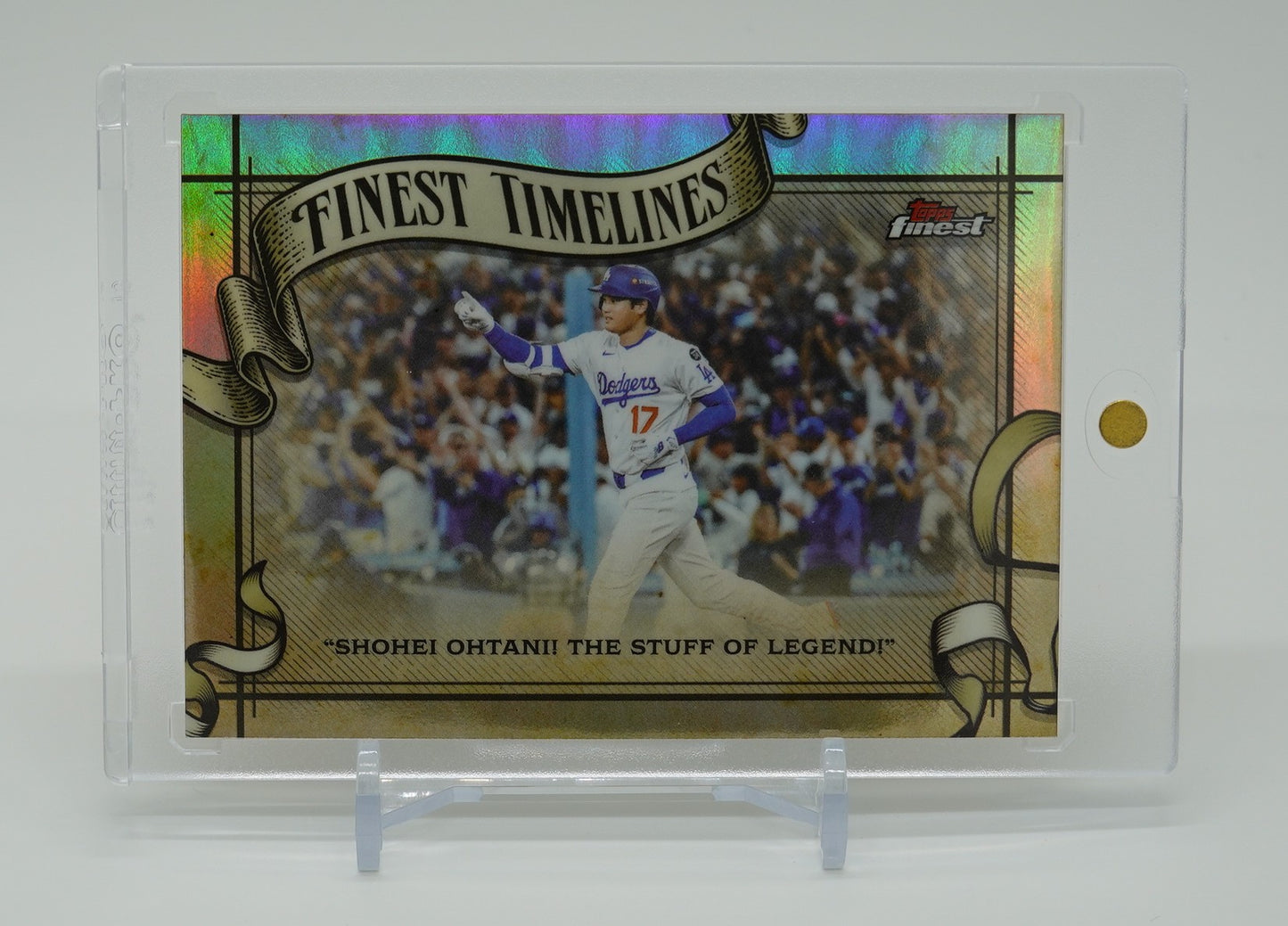 大谷翔平 Finest Timelines インサート リフラクターパラレル 2026 Topps Finest #FT-23  Shohei Ohtani  “The Greatest Game”