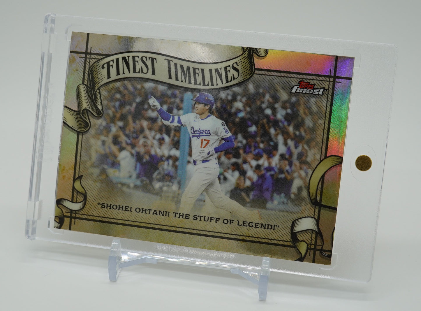 大谷翔平 Finest Timelines インサート リフラクターパラレル 2026 Topps Finest #FT-23  Shohei Ohtani  “The Greatest Game”