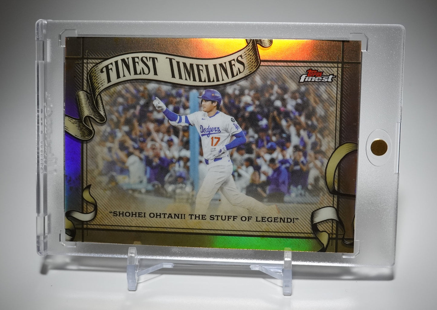 大谷翔平 Finest Timelines インサート リフラクターパラレル 2026 Topps Finest #FT-23  Shohei Ohtani  “The Greatest Game”