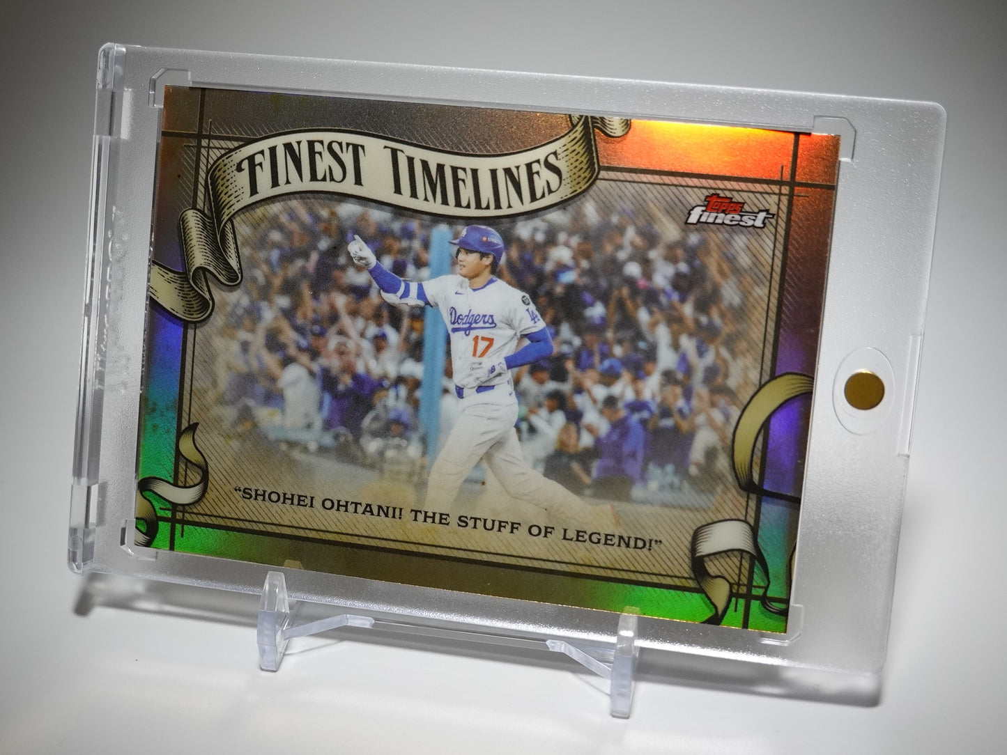 大谷翔平 Finest Timelines インサート リフラクターパラレル 2026 Topps Finest #FT-23  Shohei Ohtani  “The Greatest Game”
