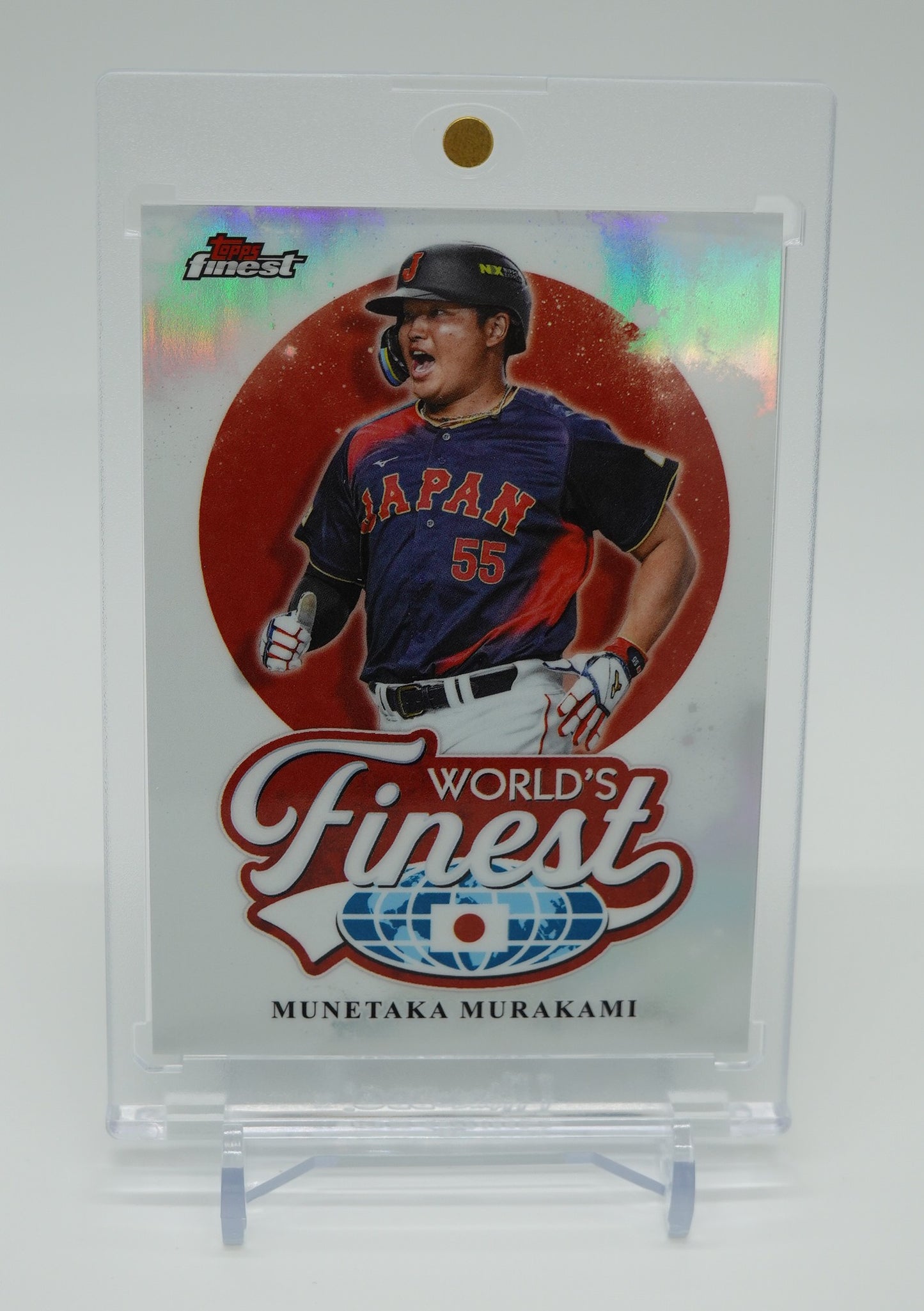 村上宗隆 World’s Finest インサート リフラクター版 2026 Topps Finest World’s Finest Refractor #WF-24 Munenori Murakami