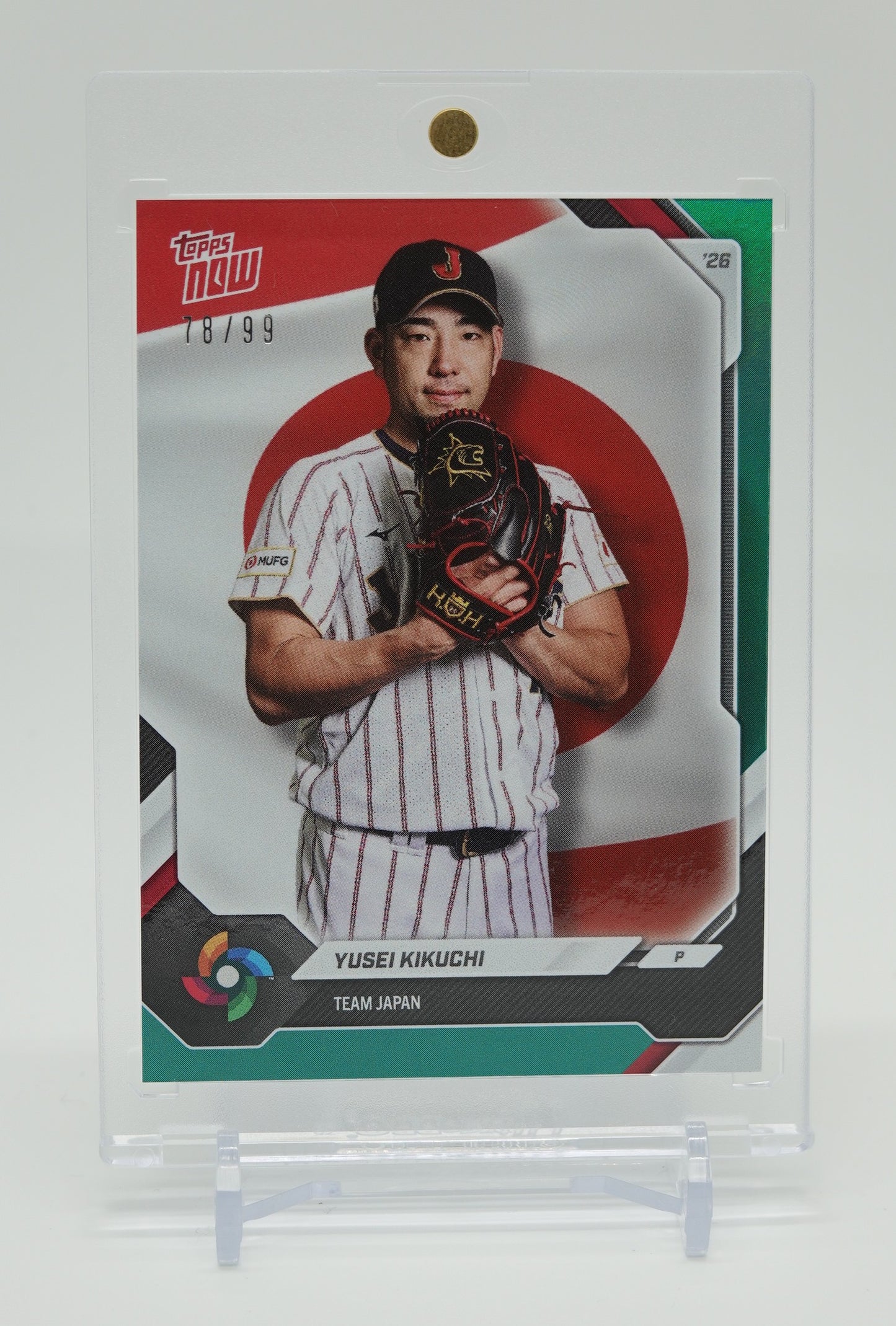 WBC日本代表 菊池雄星 99枚限定グリーンフォイルパラレル 2026 Topps NOW WBC Team Japan Green Foil #JP07 Yusei Kikuchi #'d/99