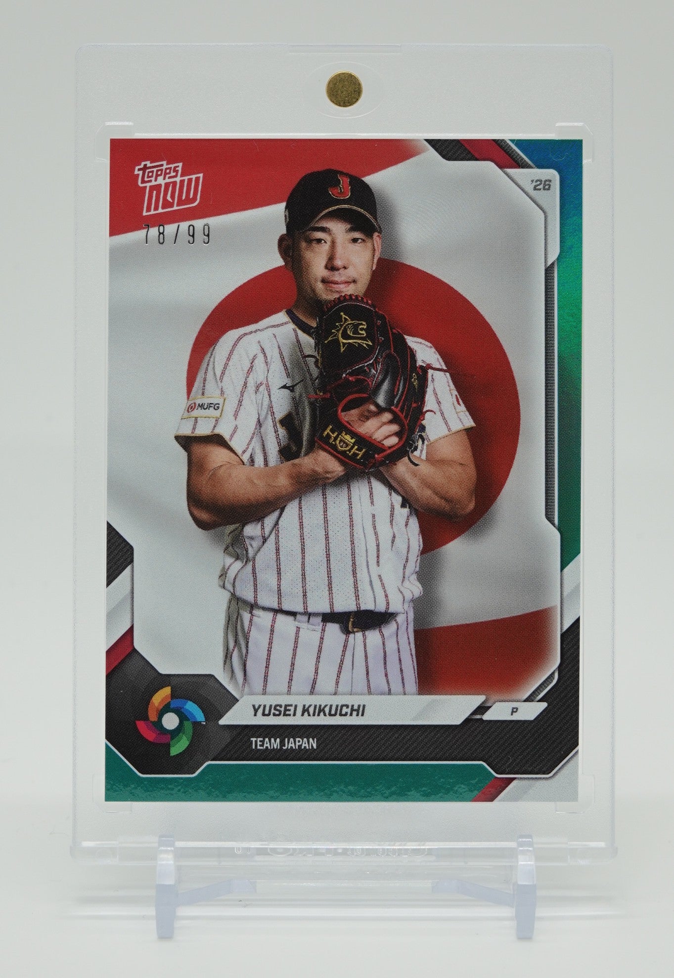 WBC日本代表 菊池雄星 99枚限定グリーンフォイルパラレル 2026 Topps NOW WBC Team Japan Green Foil #JP07 Yusei Kikuchi #'d/99