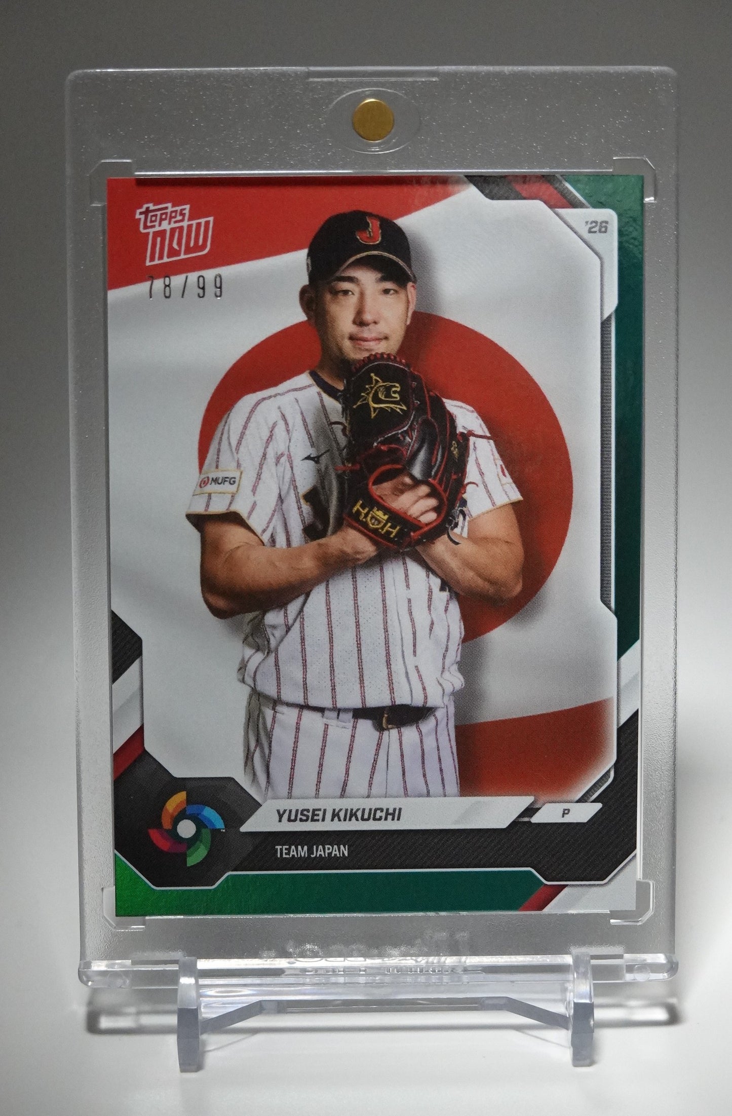 WBC日本代表 菊池雄星 99枚限定グリーンフォイルパラレル 2026 Topps NOW WBC Team Japan Green Foil #JP07 Yusei Kikuchi #'d/99
