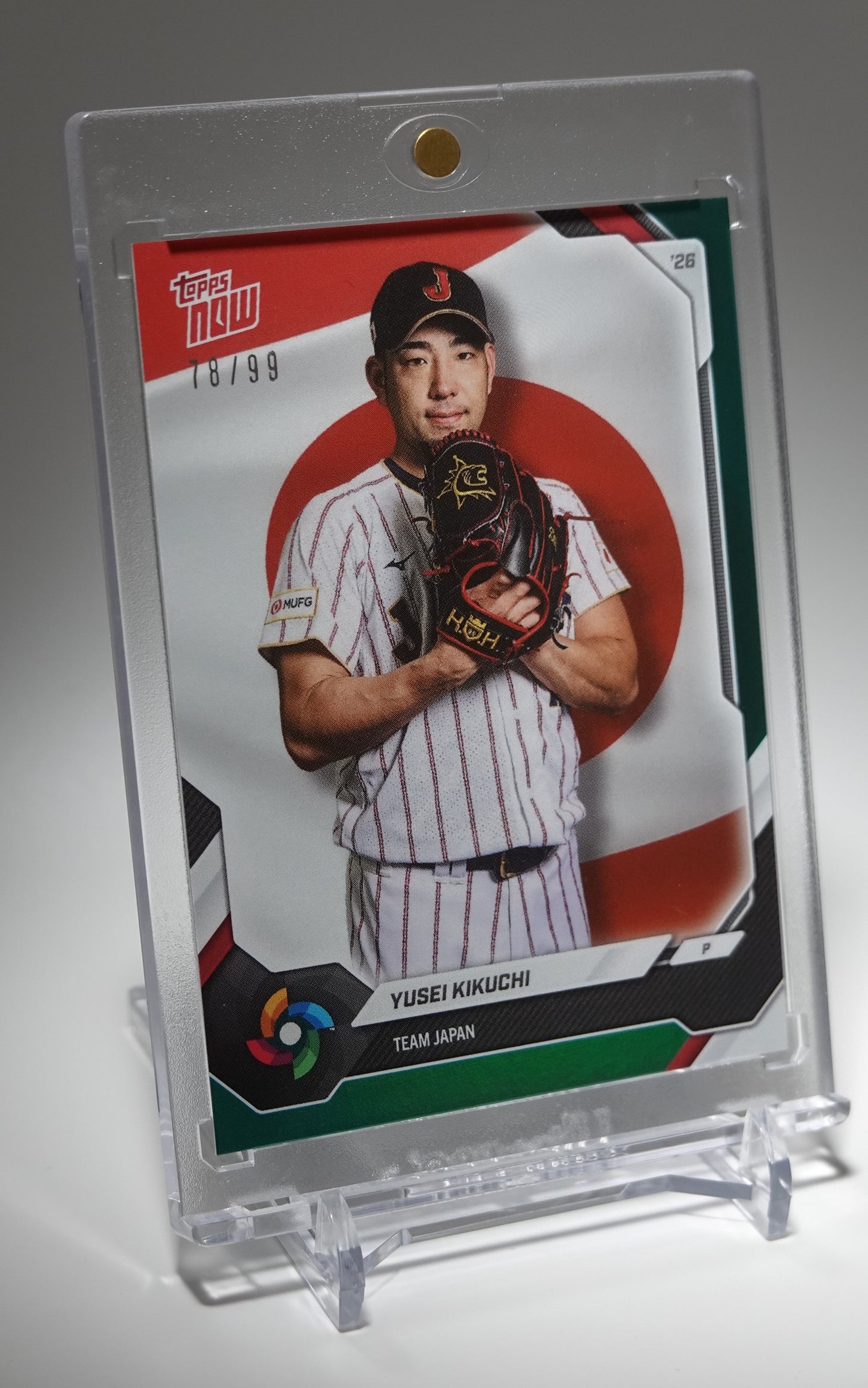 WBC日本代表 菊池雄星 99枚限定グリーンフォイルパラレル 2026 Topps NOW WBC Team Japan Green Foil #JP07 Yusei Kikuchi #'d/99