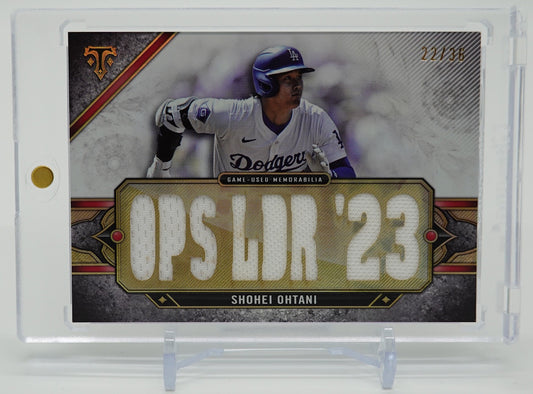 大谷翔平 36枚限定 トリプルスレッズレリックカード「OPS LDR '23」2024 Topps Triple Threads Triple Threads Relics Shohei Ohtani #TTR-SHO3 #'d/36