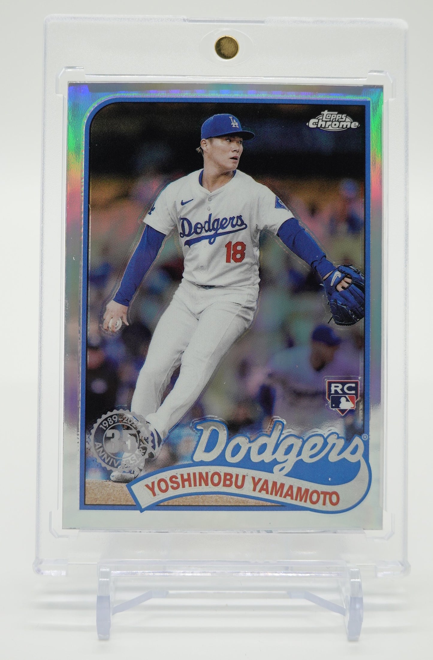 山本由伸 ルーキーカード 1989 Topps Baseball インサート リフラクター 2024 Topps Chrome Update Series 1989 Topps Baseball Refractor #89CU-5 Yoshinobu Yamamoto RC