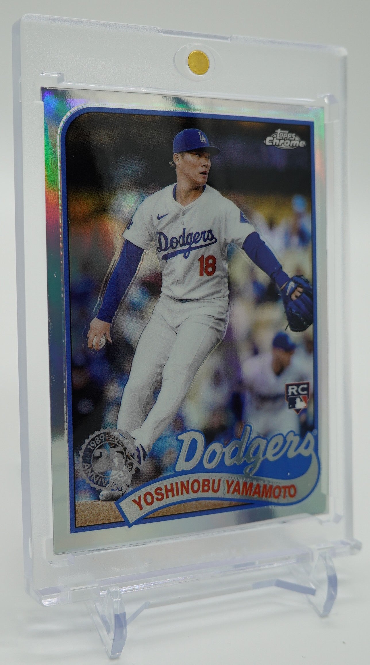 山本由伸 ルーキーカード 1989 Topps Baseball インサート リフラクター 2024 Topps Chrome Update Series 1989 Topps Baseball Refractor #89CU-5 Yoshinobu Yamamoto RC