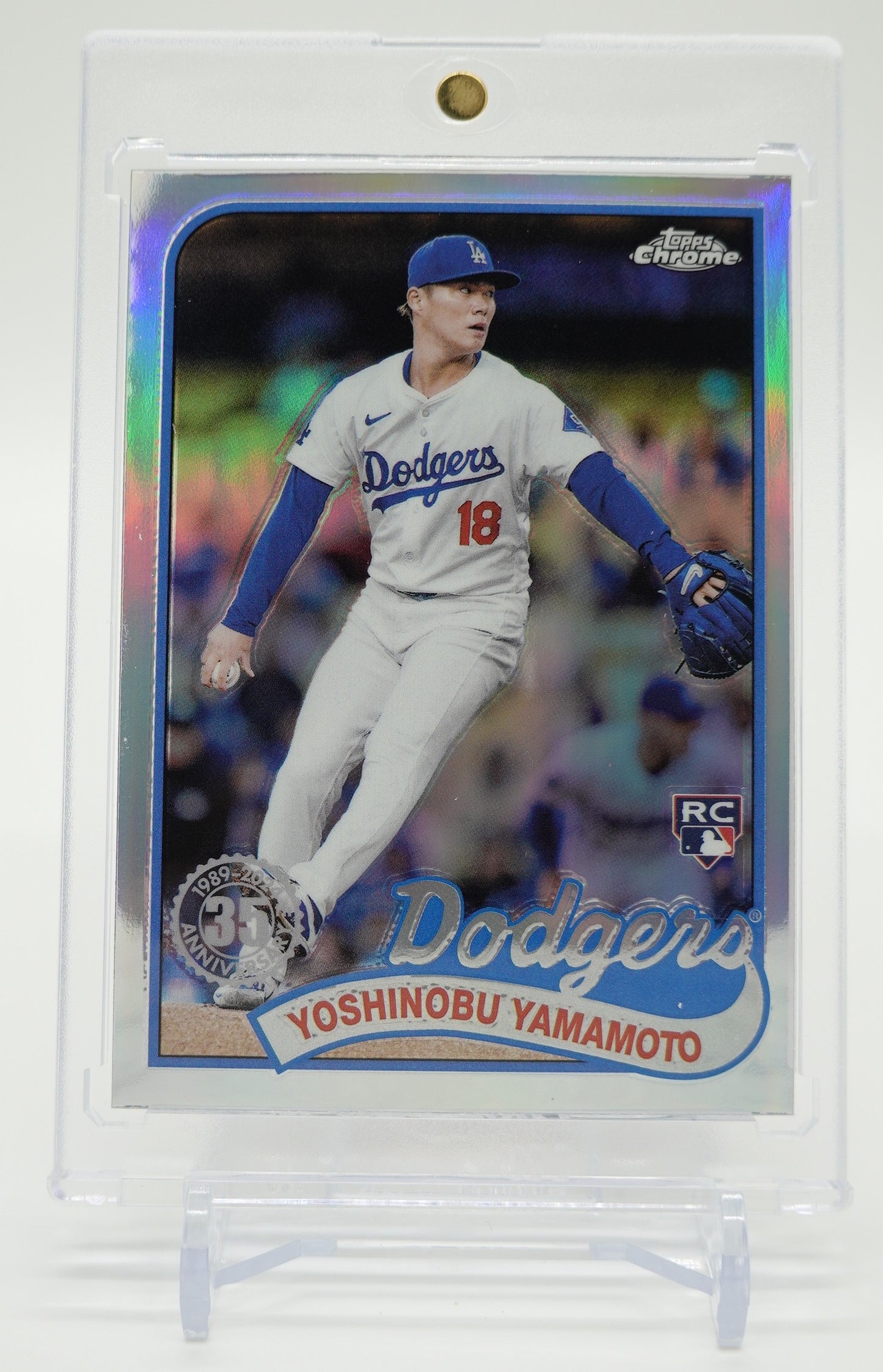 山本由伸 ルーキーカード 1989 Topps Baseball インサート リフラクター 2024 Topps Chrome Update Series 1989 Topps Baseball Refractor #89CU-5 Yoshinobu Yamamoto RC