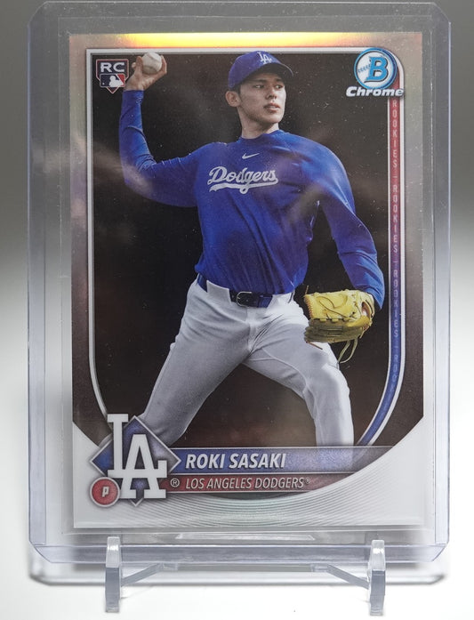 佐々木朗希 ルーキーカード ショートプリント Image Variation リフラクター 2025 Bowman Chrome Refractor SP RC #12 Roki Sasaki