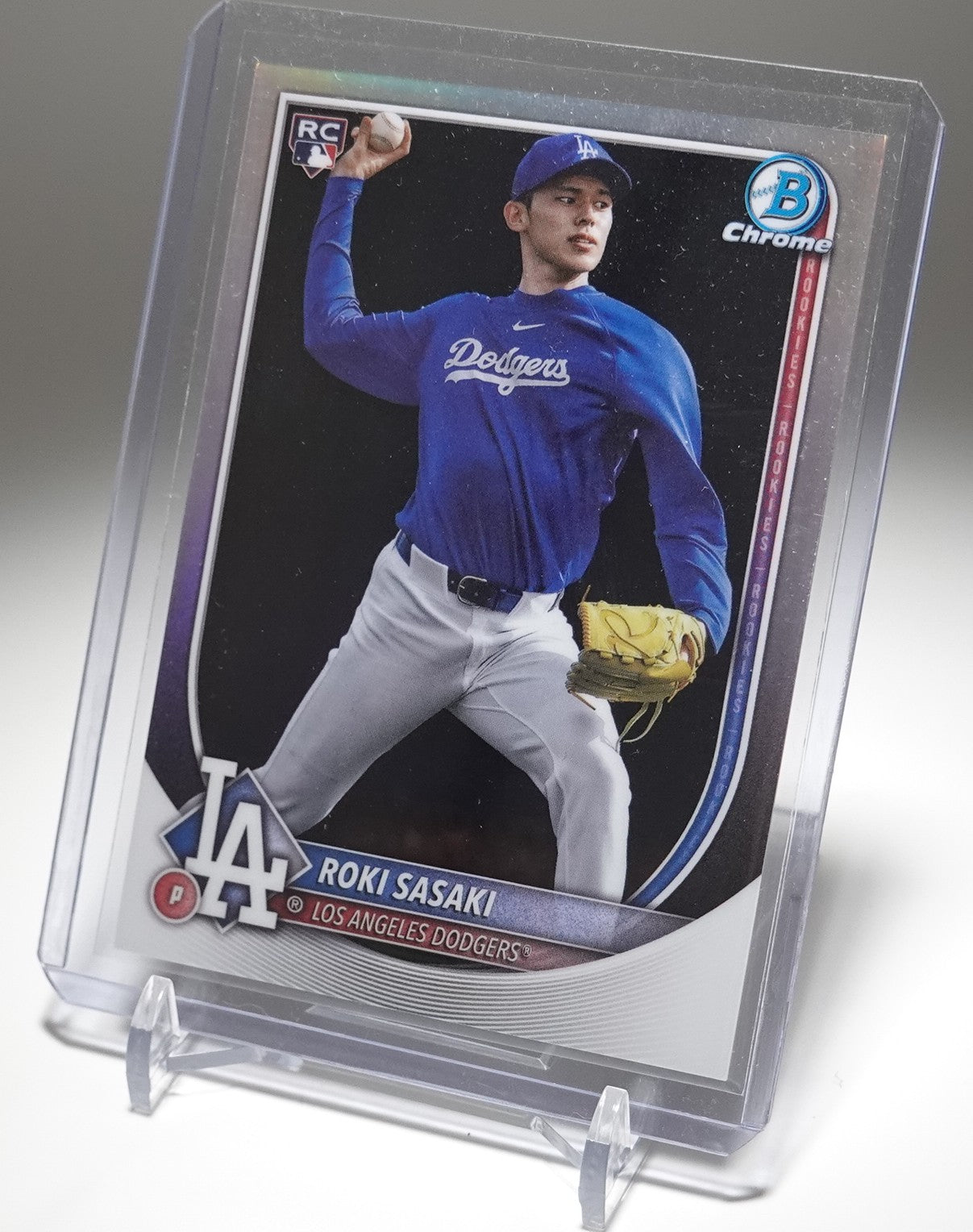 佐々木朗希 ルーキーカード ショートプリント Image Variation リフラクター 2025 Bowman Chrome Refractor SP RC #12 Roki Sasaki