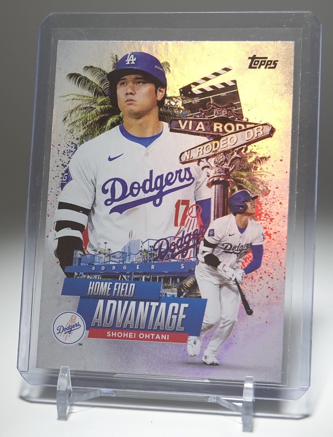 大谷翔平 人気のショートプリント・インサート「Home Field Advantage」 2025 Topps Series1 Topps Chrome Home Field Advantage SP #HA-5 Shohei Ohtani