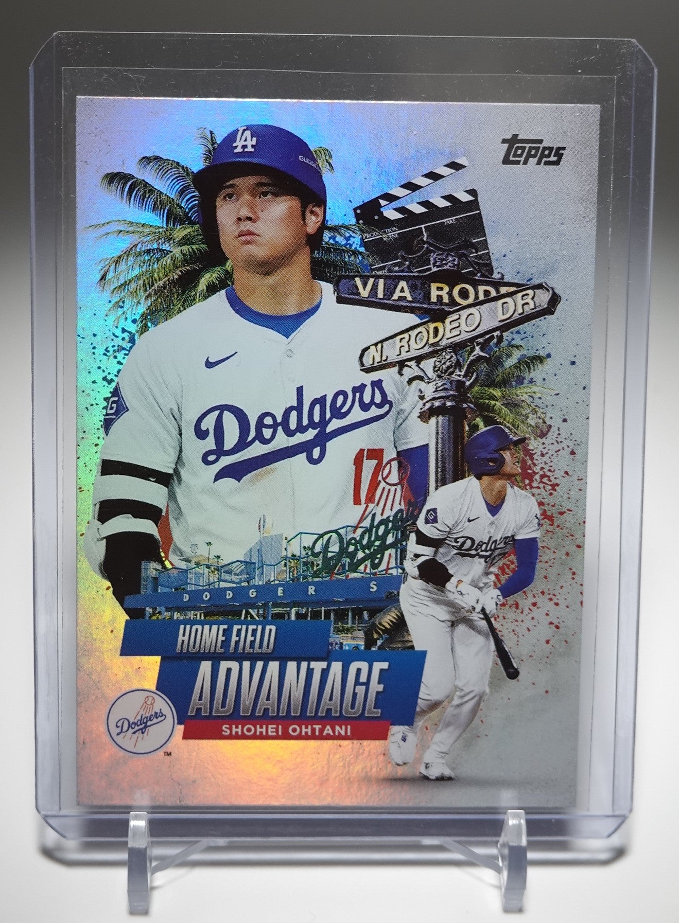 大谷翔平 人気のショートプリント・インサート「Home Field Advantage」 2025 Topps Series1 Topps Chrome Home Field Advantage SP #HA-5 Shohei Ohtani