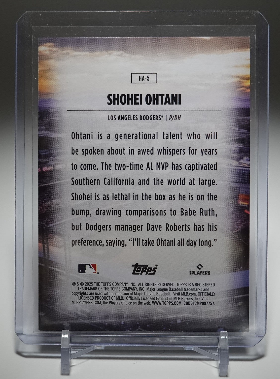 大谷翔平 人気のショートプリント・インサート「Home Field Advantage」 2025 Topps Series1 Topps Chrome Home Field Advantage SP #HA-5 Shohei Ohtani