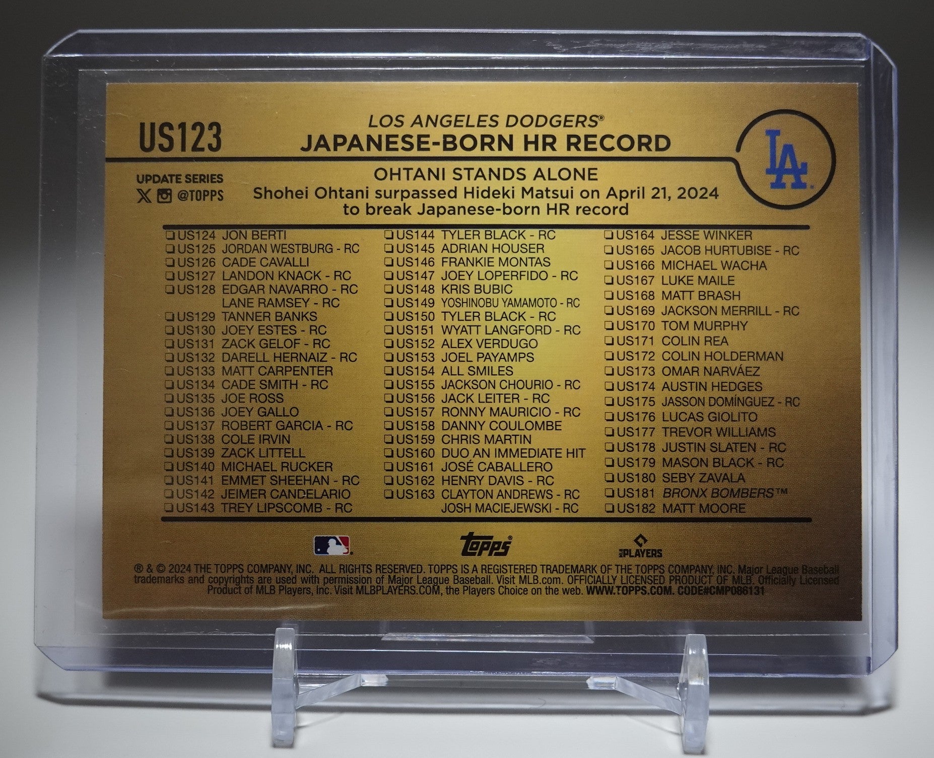 大谷翔平 Golden Mirror Image Variation パラレル SSP 2024 Topps