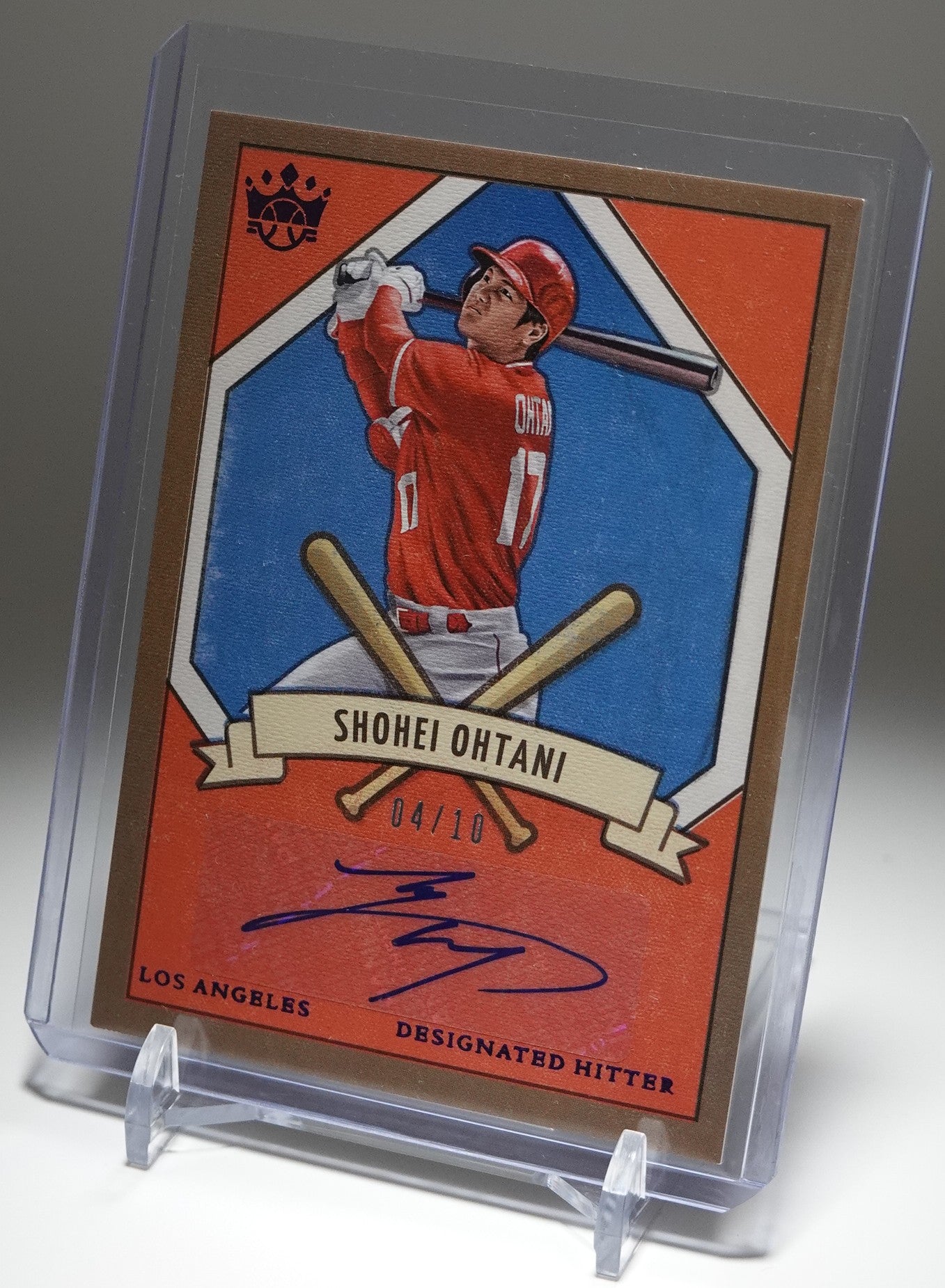 大谷翔平 直筆サインカード  10枚限定パラレル【初期型サイン】2019 Panini Diamond Kings DK205 Signatures AUTO #205S-SO Shohei Ohtani #'d/10