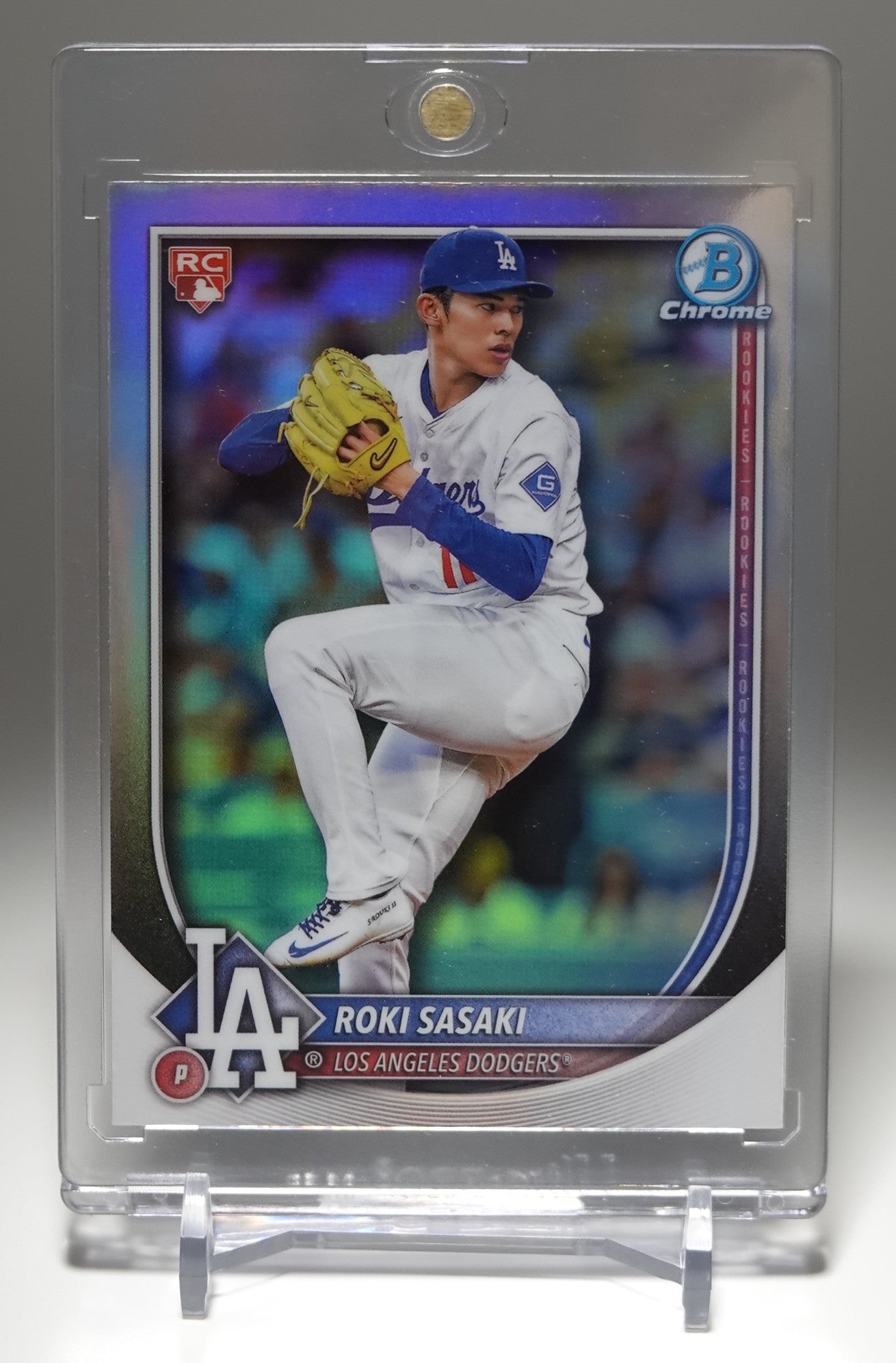 佐々木朗希 Red Logo Variation ルーキーカード リフラクター 2025 Bowman Chrome Refractor Red Logo RC #12 Roki Sasaki