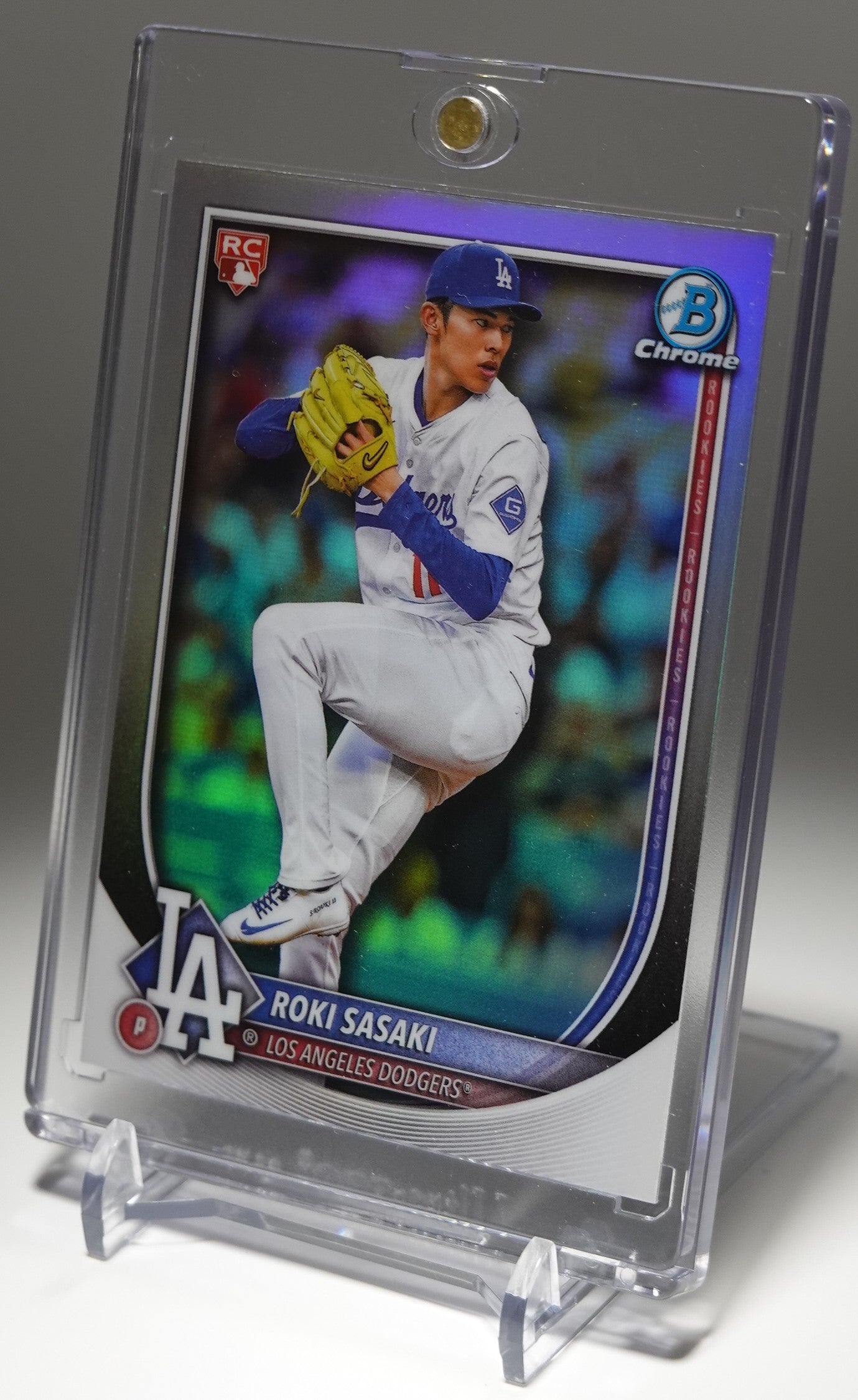 佐々木朗希 Red Logo Variation ルーキーカード リフラクター 2025 Bowman Chrome Refractor Red Logo RC #12 Roki Sasaki