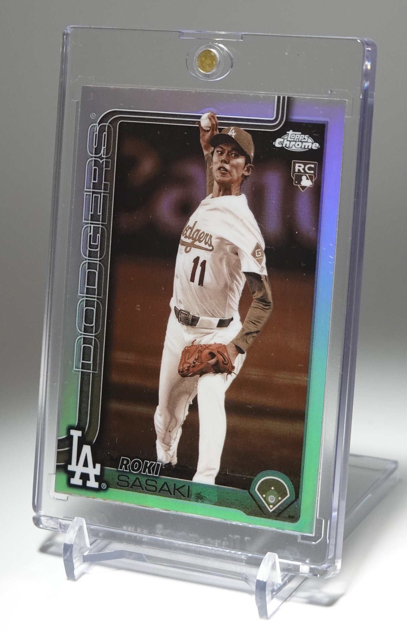 佐々木朗希 ルーキーカード Sepia Refractor パラレル 2025 Topps Chrome #217 Roki Sasaki RC