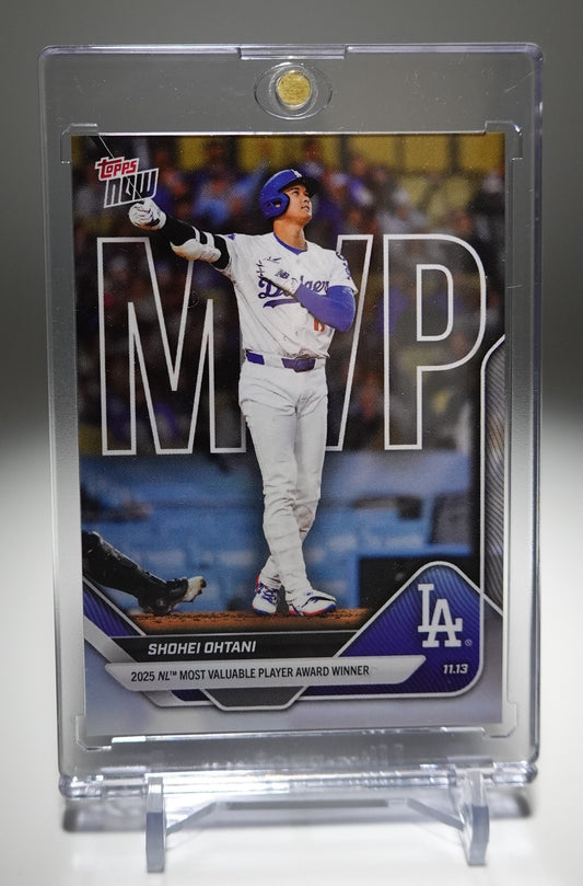 大谷翔平 2025 ナショナル・リーグ MVP受賞 2025 MLB Topps Now カード #OS-7 2025 NL MVP Award Winner