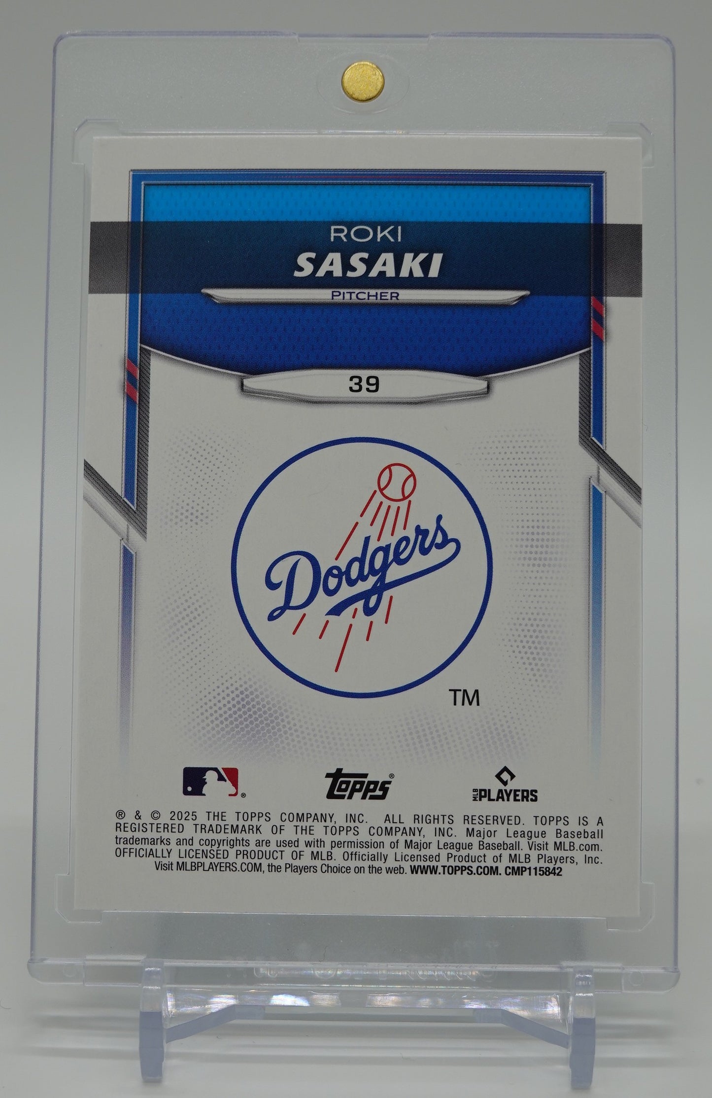 佐々木朗希 ルーキーカード 【アメリカ限定販売】2025 Topps×Lids×Mitchell & Ness Player Chase Series 2 #39 Roki Sasaki RC