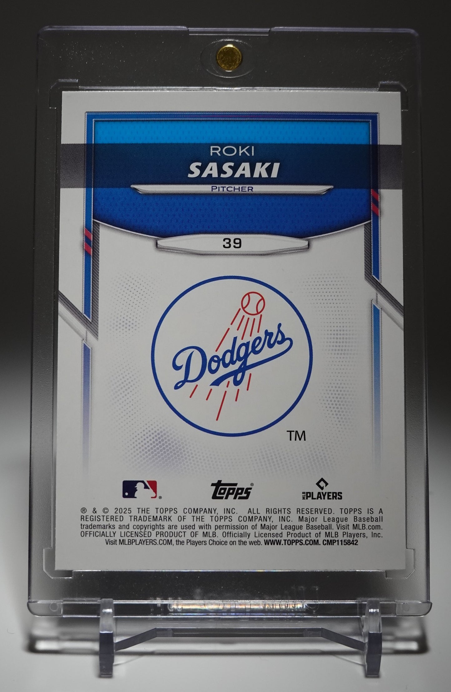 佐々木朗希 ルーキーカード 【アメリカ限定販売】2025 Topps×Lids×Mitchell & Ness Player Chase Series 2 #39 Roki Sasaki RC