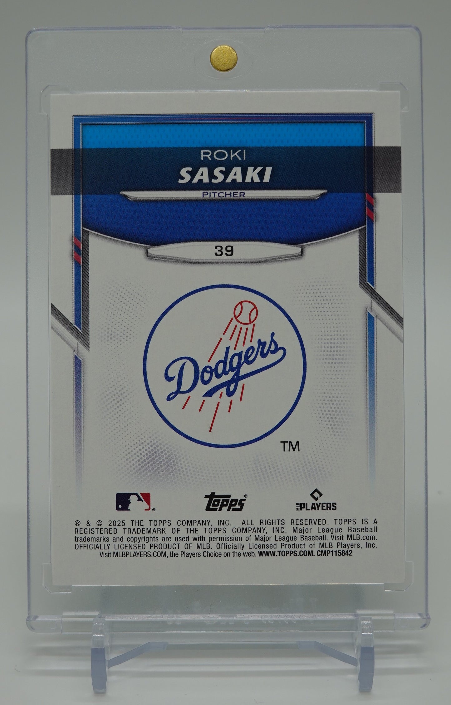 佐々木朗希 ルーキーカード 【アメリカ限定販売】99枚限定 グリーンパラレル 2025 Topps×Lids×Mitchell & Ness Player Chase Series 2 Green #39 Roki Sasaki RC #'d/99
