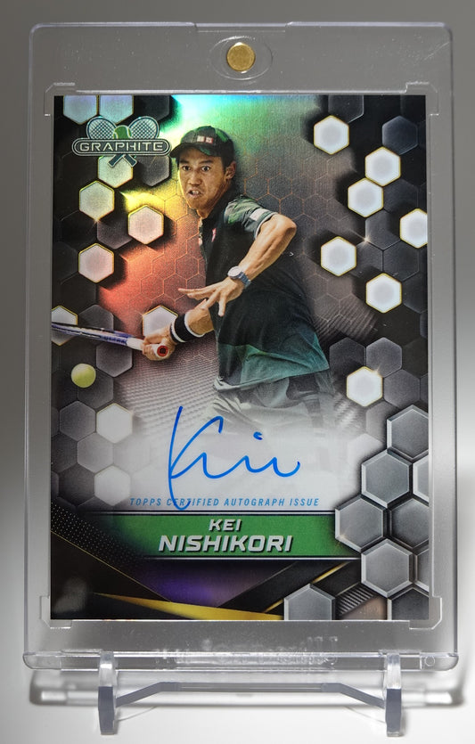 テニス・錦織 圭 オンカードオート(サイン) 2024 Topps Graphite Tennis Graphite Signatures On-Card Auto Refractor #GS-KNI Kei Nishikori