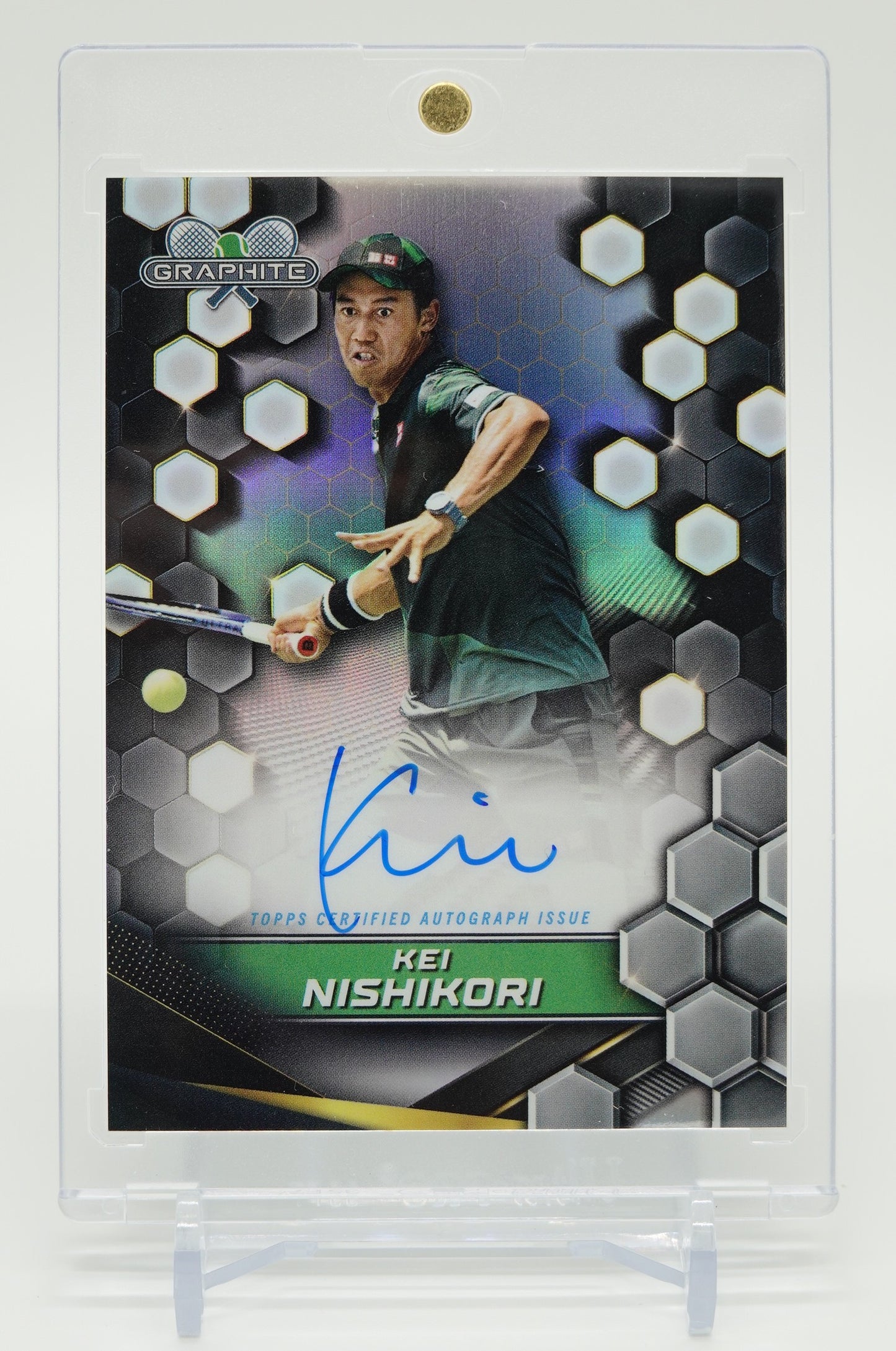 テニス・錦織 圭 オンカードオート(サイン) 2024 Topps Graphite Tennis Graphite Signatures On-Card Auto Refractor #GS-KNI Kei Nishikori