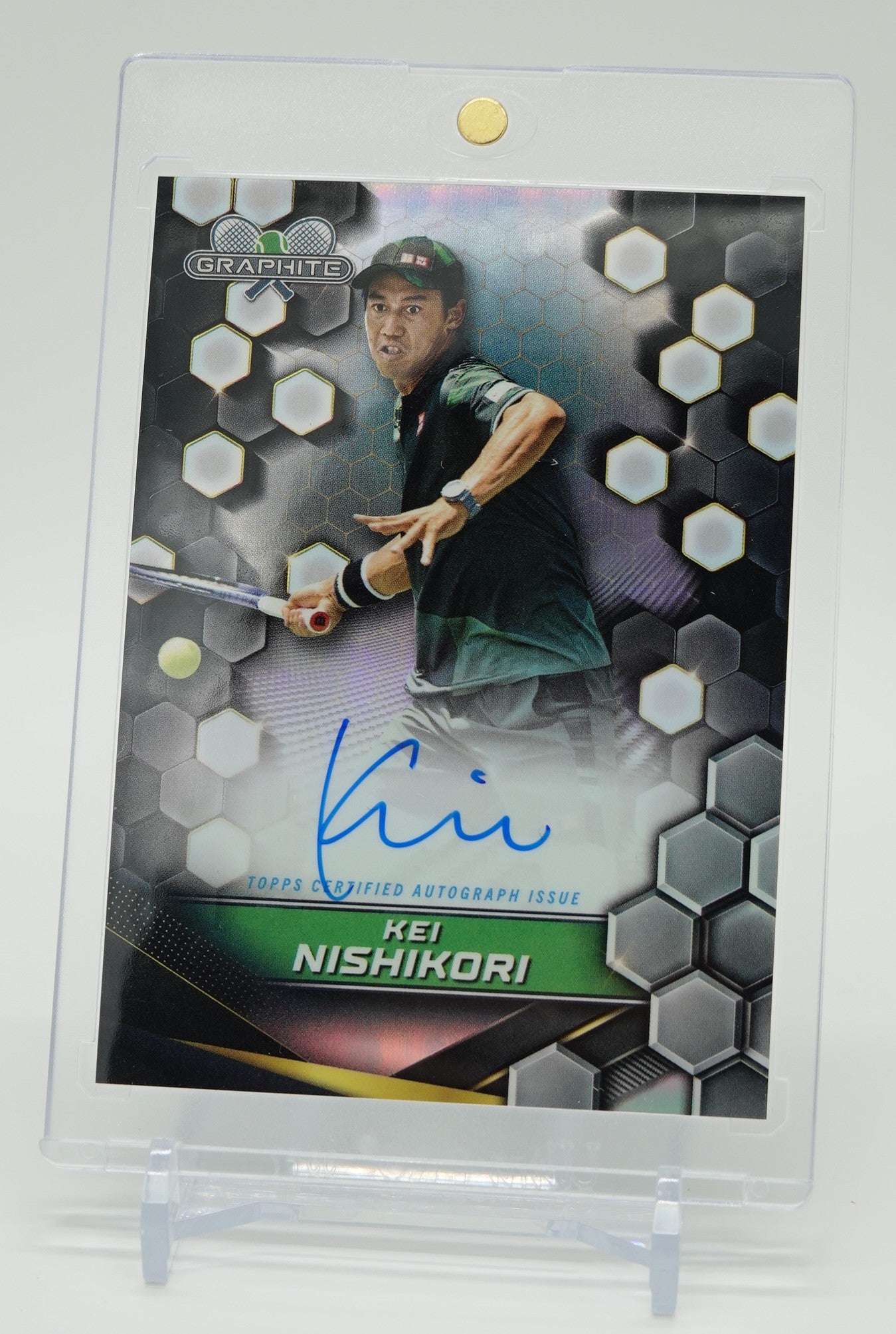 テニス・錦織 圭 オンカードオート(サイン) 2024 Topps Graphite Tennis Graphite Signatures On-Card Auto Refractor #GS-KNI Kei Nishikori
