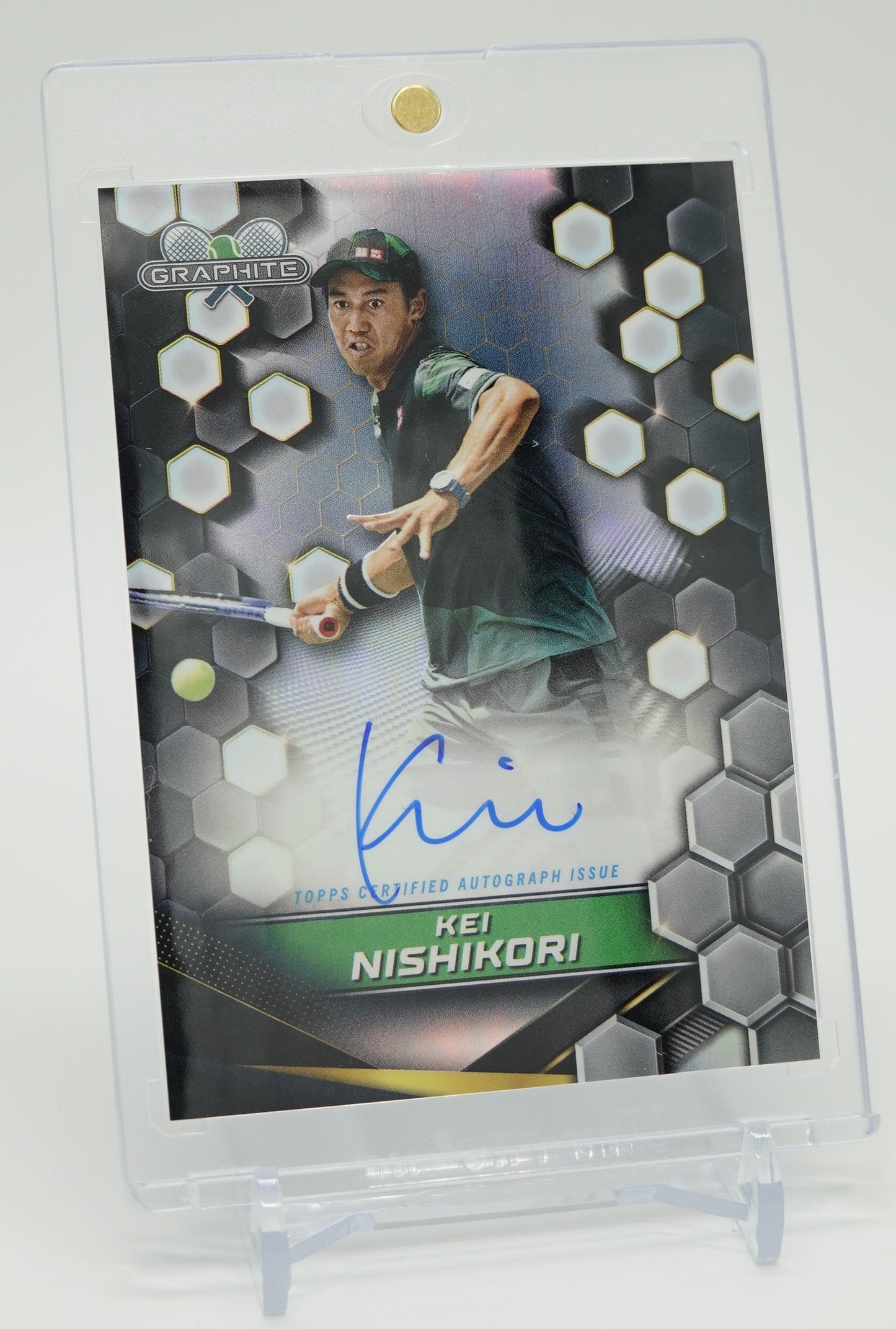 テニス・錦織 圭 オンカードオート(サイン) 2024 Topps Graphite Tennis Graphite Signatures On-Card Auto Refractor #GS-KNI Kei Nishikori