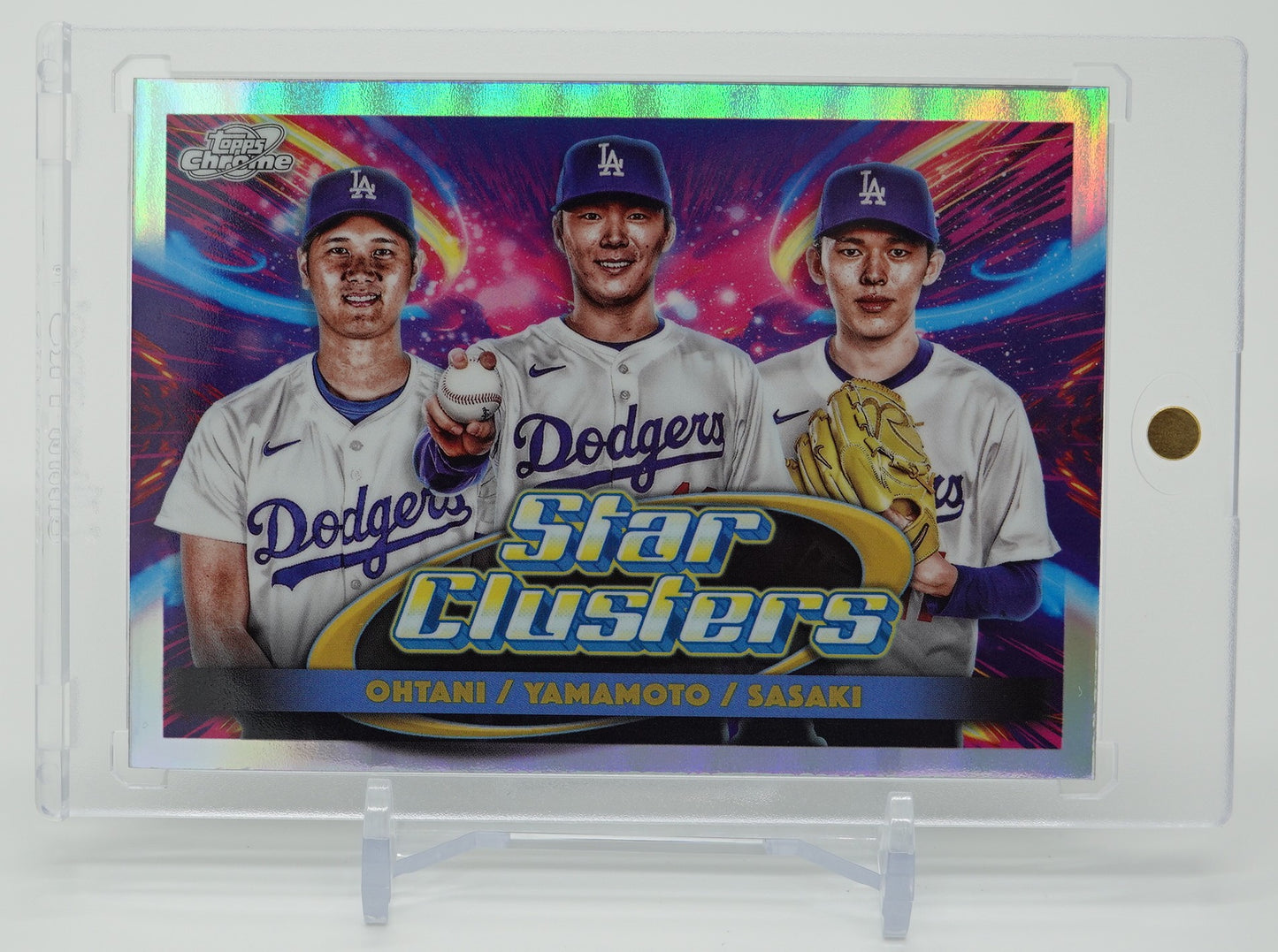 大谷翔平 / 山本由伸 / 佐々木朗希 Triple Star Clusters インサート 2025 Topps Cosmic Chrome Baseball #TSC-1 Shohei Ohtani / Yoshinobu Yamamoto / Roki Sasaki