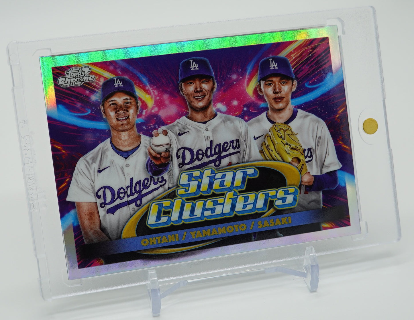 大谷翔平 / 山本由伸 / 佐々木朗希 Triple Star Clusters インサート 2025 Topps Cosmic Chrome Baseball #TSC-1 Shohei Ohtani / Yoshinobu Yamamoto / Roki Sasaki