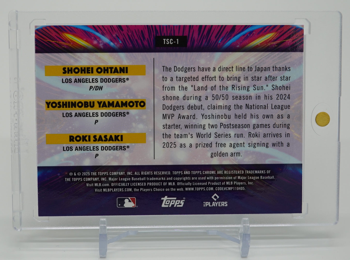 大谷翔平 / 山本由伸 / 佐々木朗希 Triple Star Clusters インサート 2025 Topps Cosmic Chrome Baseball #TSC-1 Shohei Ohtani / Yoshinobu Yamamoto / Roki Sasaki