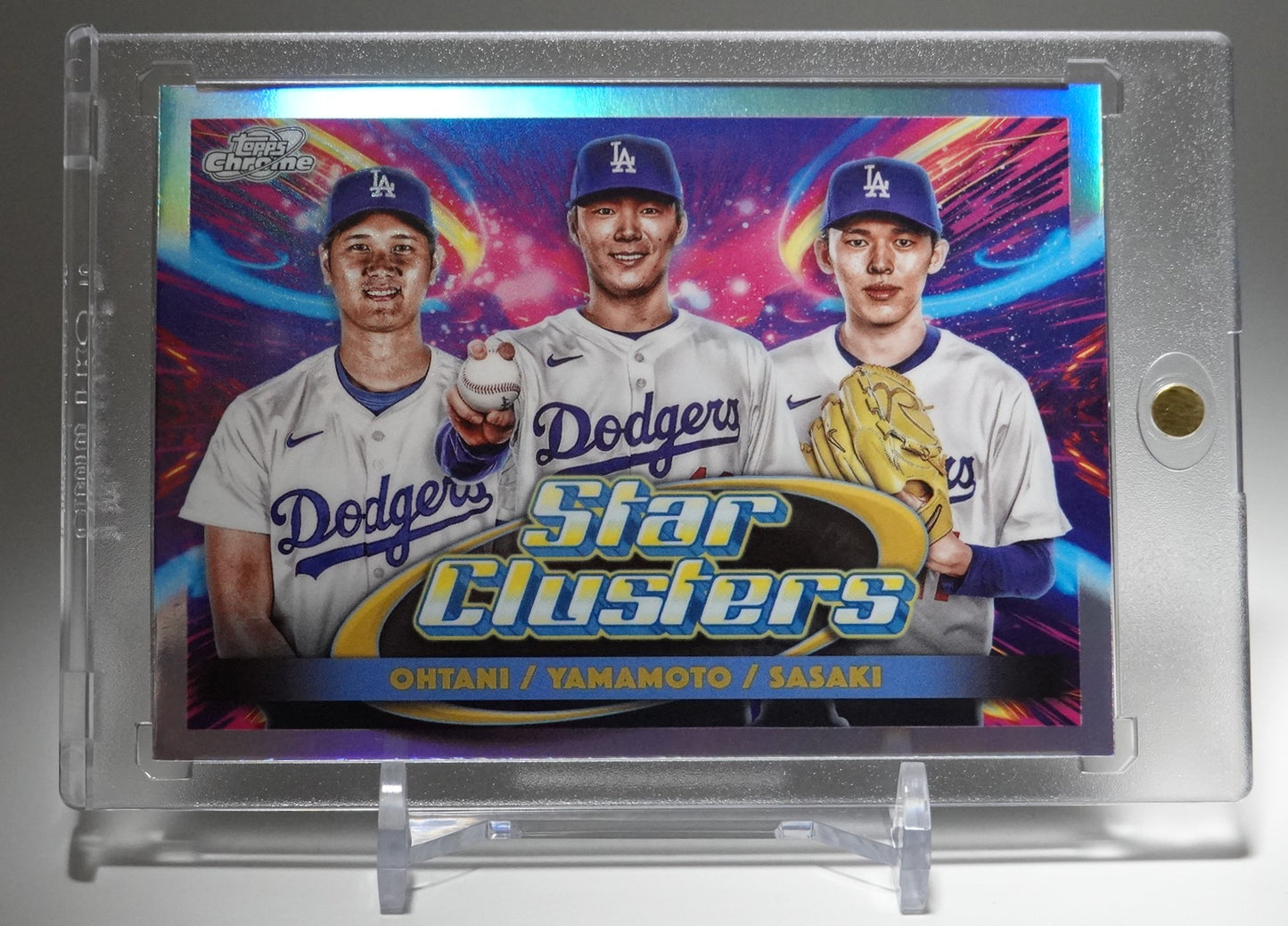 大谷翔平 / 山本由伸 / 佐々木朗希 Triple Star Clusters インサート 2025 Topps Cosmic Chrome Baseball #TSC-1 Shohei Ohtani / Yoshinobu Yamamoto / Roki Sasaki