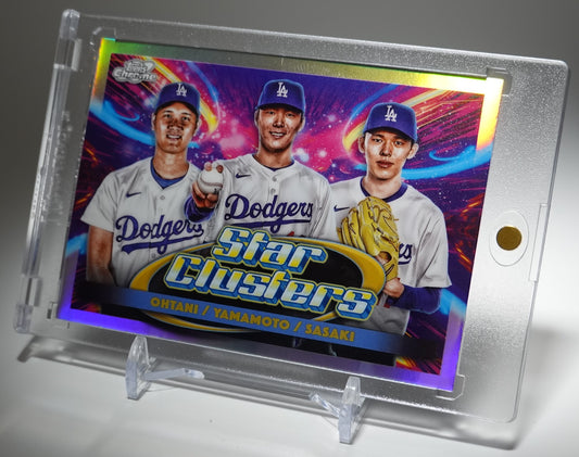 大谷翔平 / 山本由伸 / 佐々木朗希 Triple Star Clusters インサート 2025 Topps Cosmic Chrome Baseball #TSC-1 Shohei Ohtani / Yoshinobu Yamamoto / Roki Sasaki