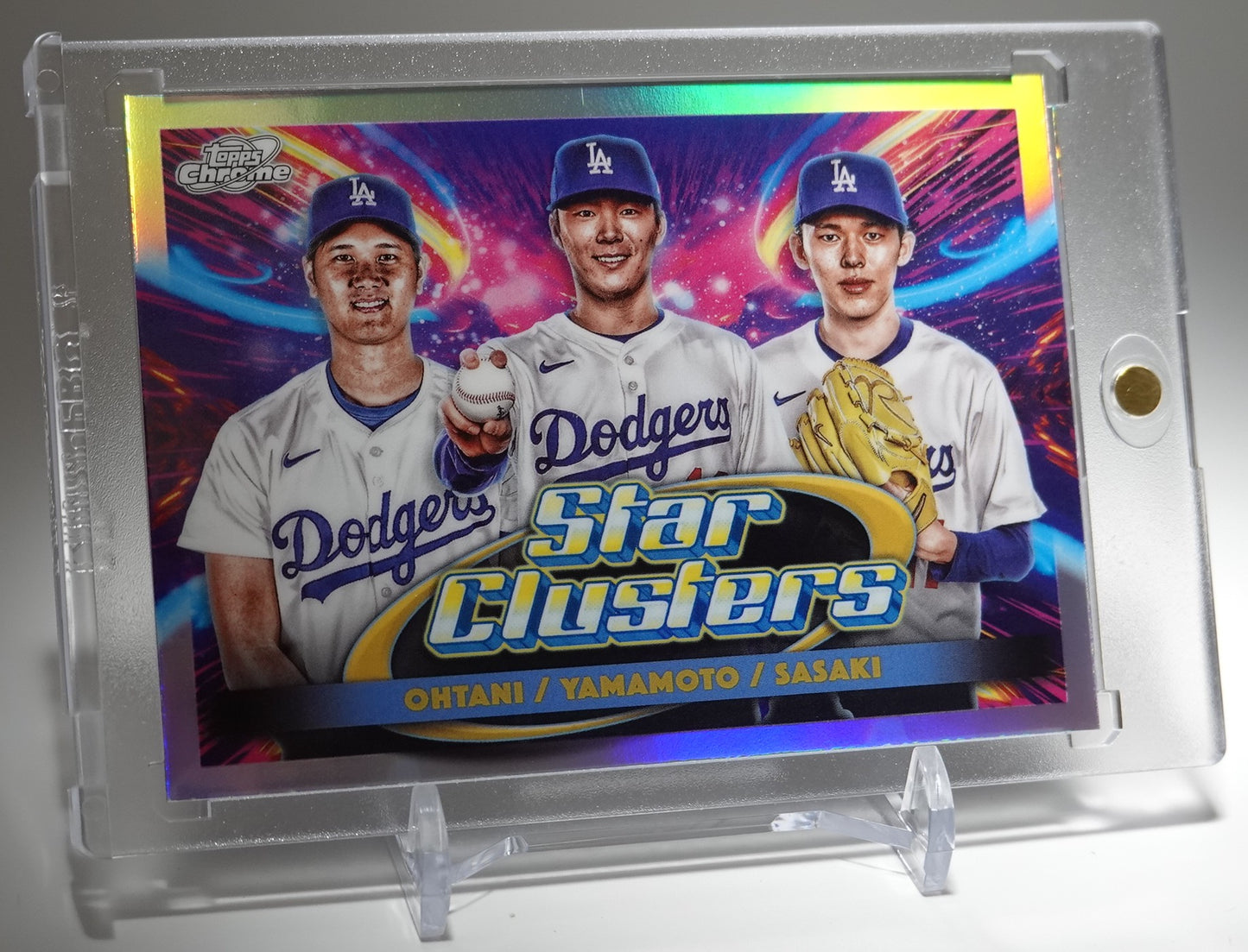 大谷翔平 / 山本由伸 / 佐々木朗希 Triple Star Clusters インサート 2025 Topps Cosmic Chrome Baseball #TSC-1 Shohei Ohtani / Yoshinobu Yamamoto / Roki Sasaki