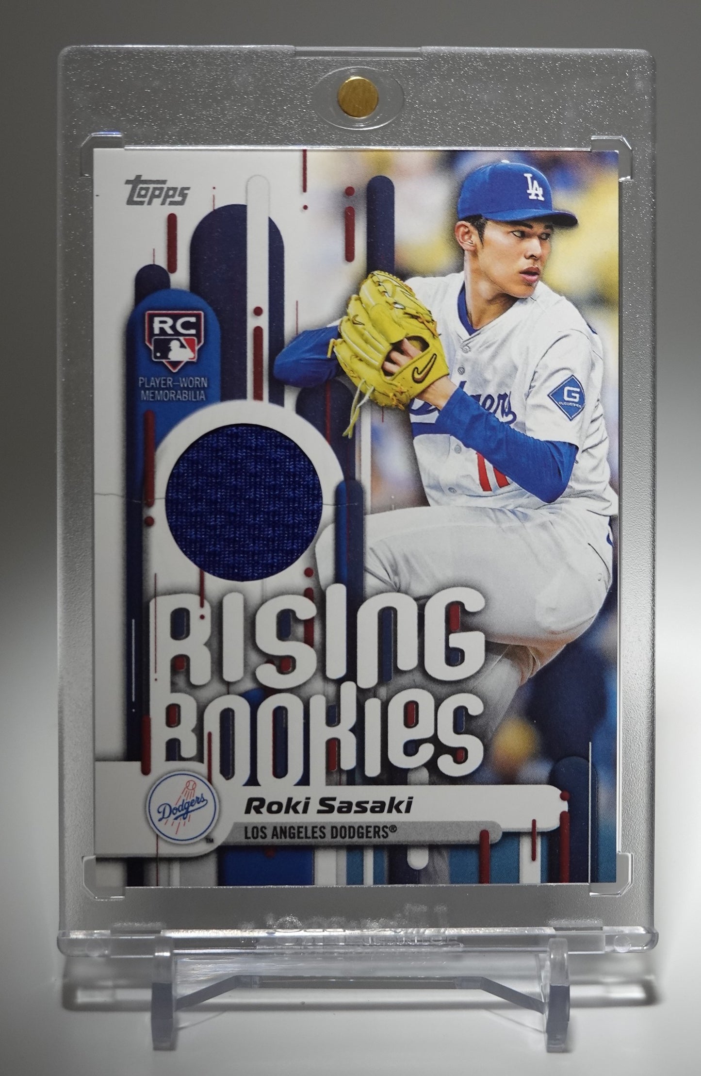佐々木朗希 レリック(ジャージ)・ルーキーカード 2025 Topps Baseball Update Series Rising Rookies Relic Card #RRR-RS Roki Sasaki RC