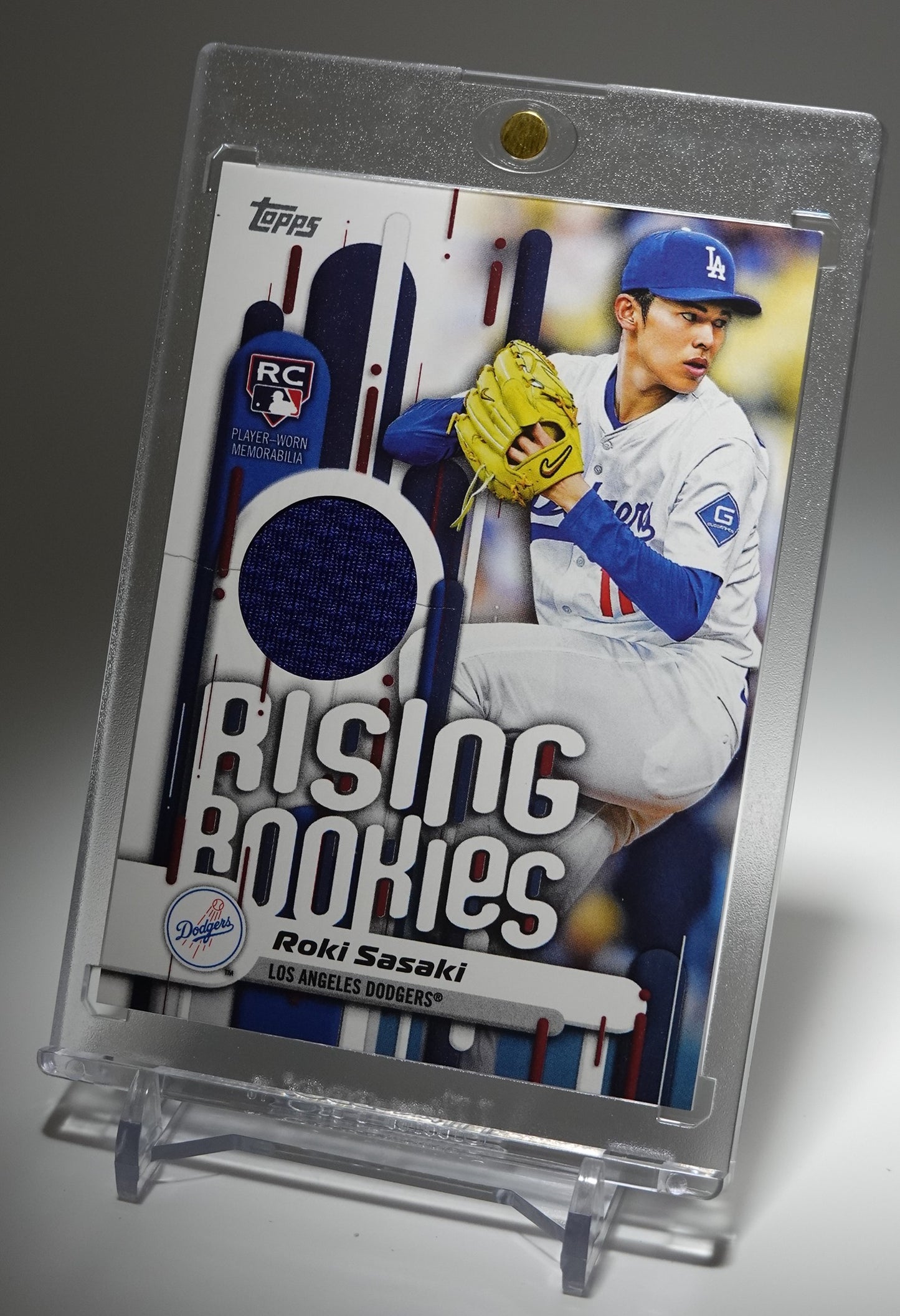 佐々木朗希 レリック(ジャージ)・ルーキーカード 2025 Topps Baseball Update Series Rising Rookies Relic Card #RRR-RS Roki Sasaki RC