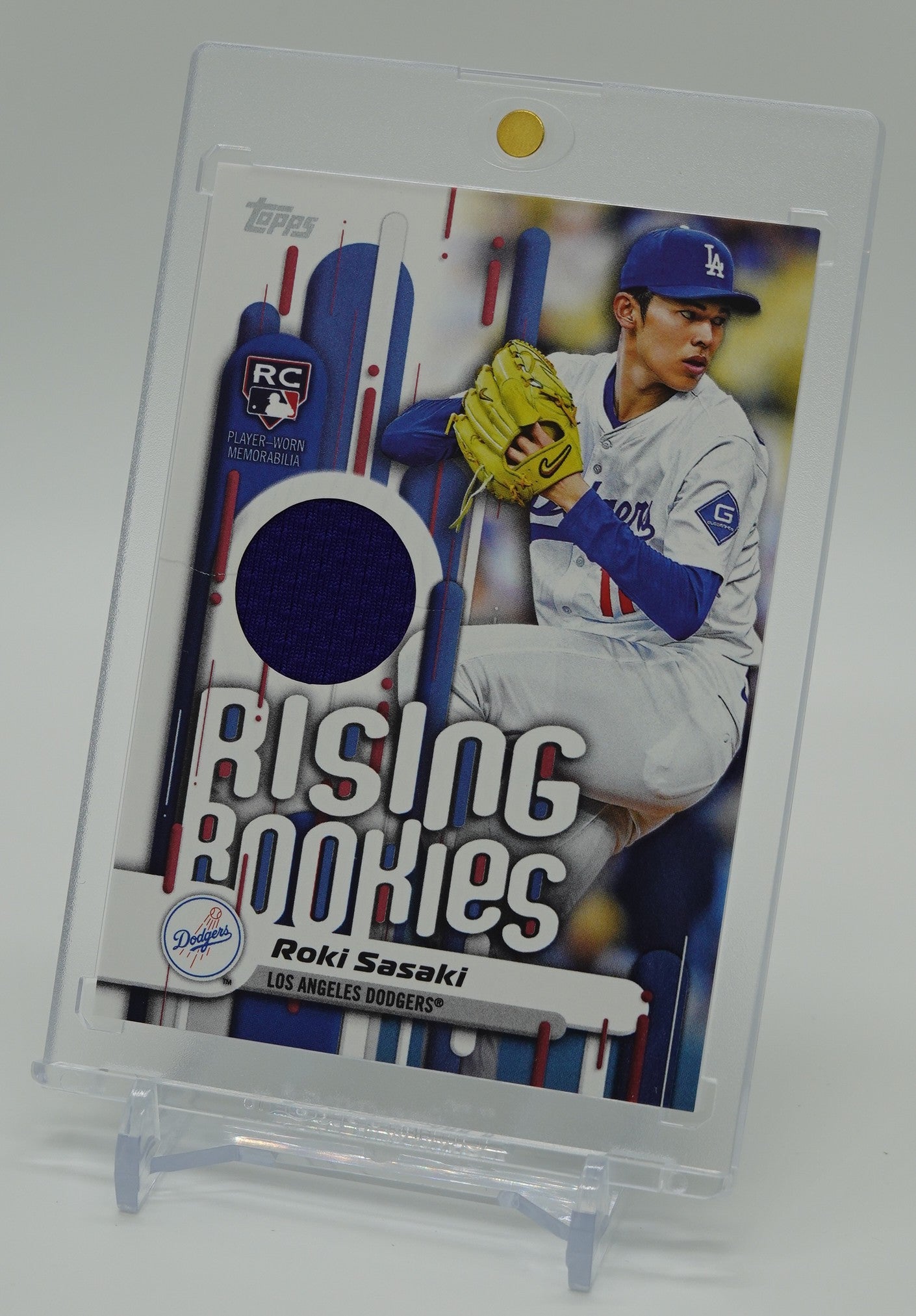 佐々木朗希 レリック(ジャージ)・ルーキーカード 2025 Topps Baseball Update Series Rising Rookies Relic Card #RRR-RS Roki Sasaki RC